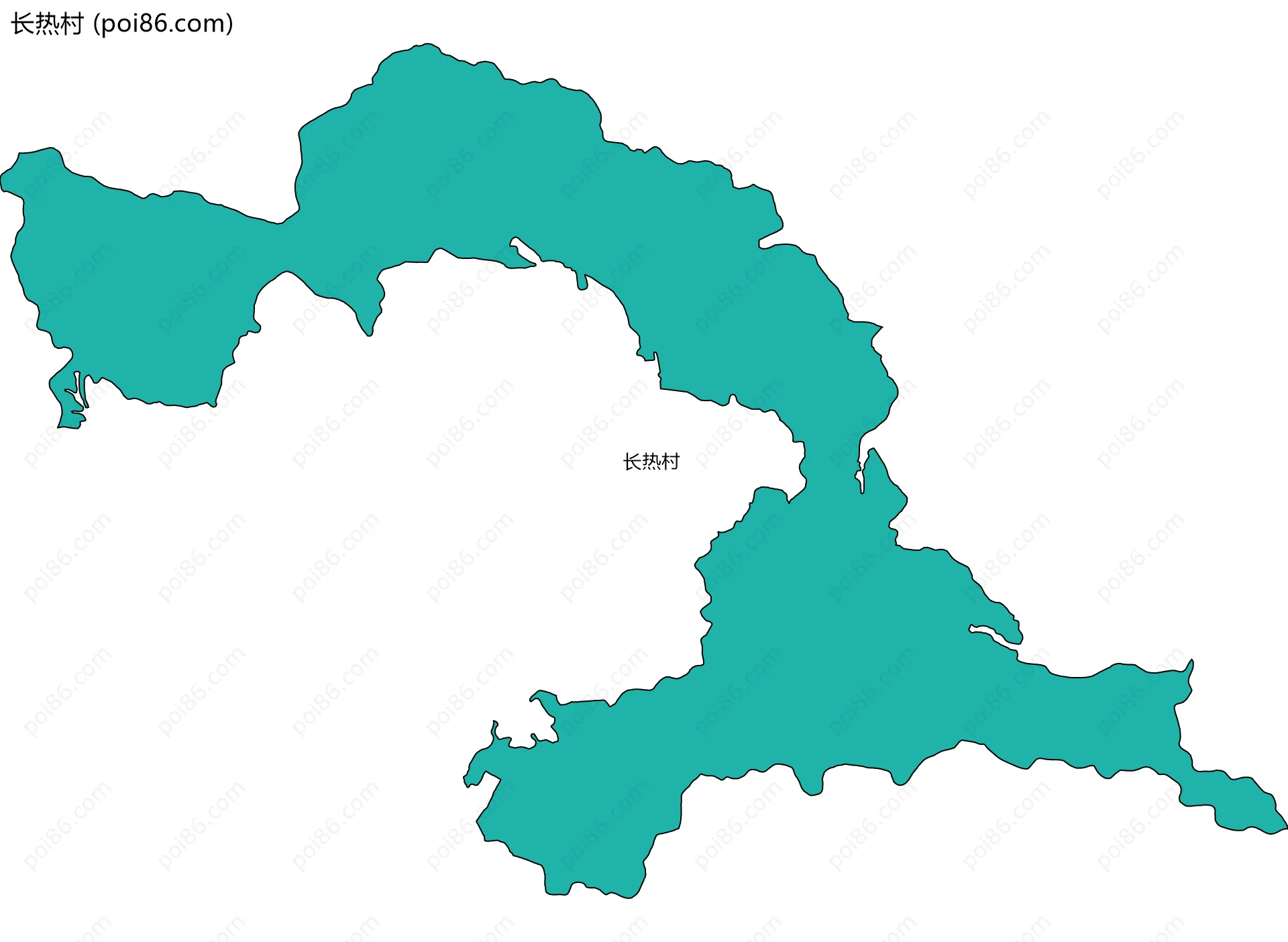 长热村边界地图