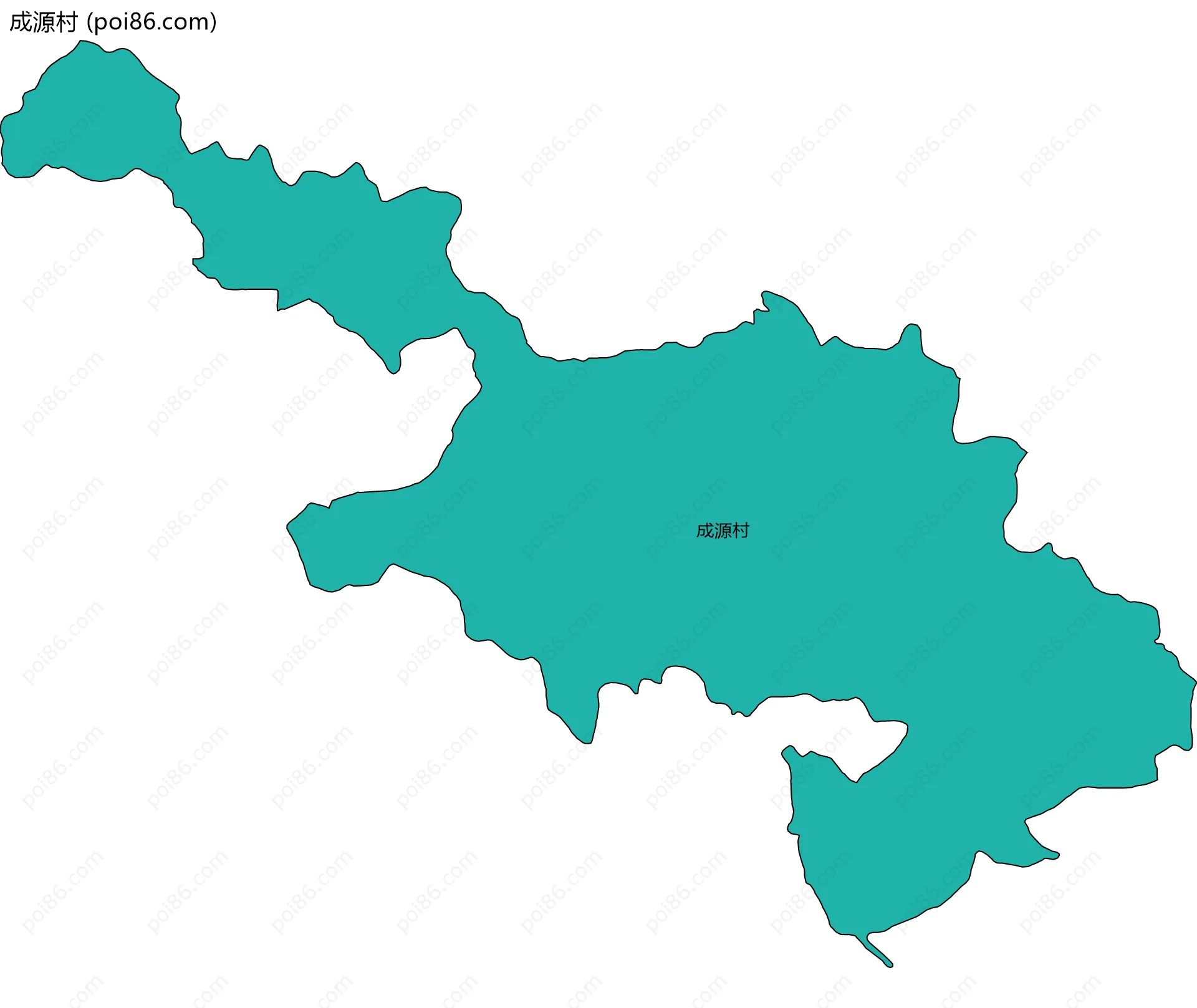成源村边界地图