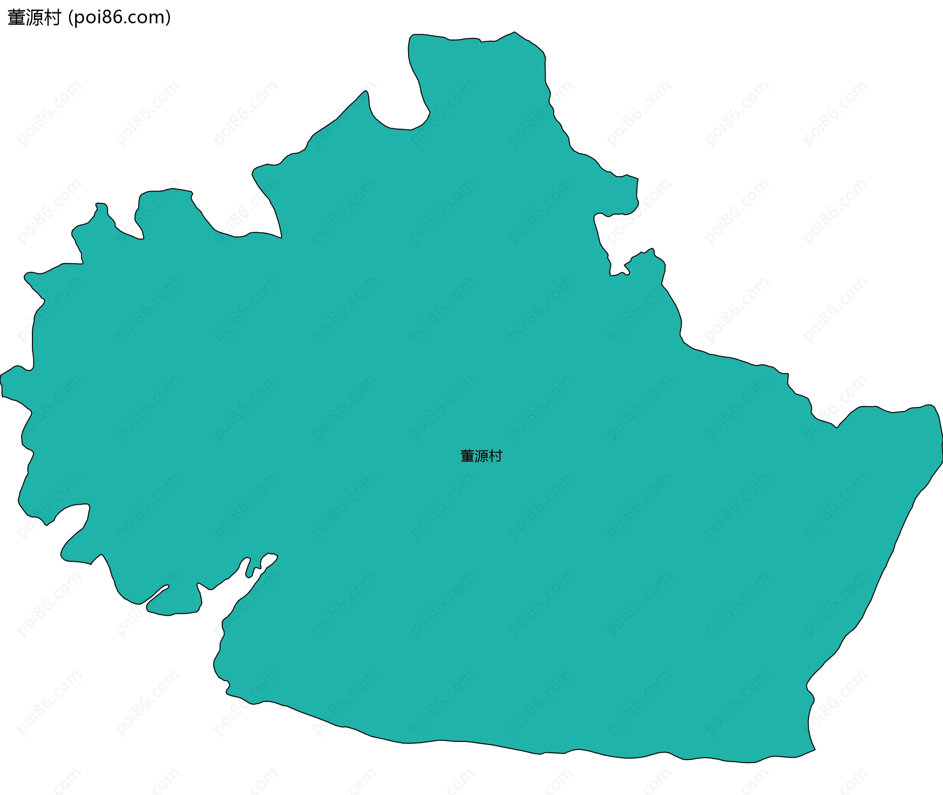 董源村边界地图