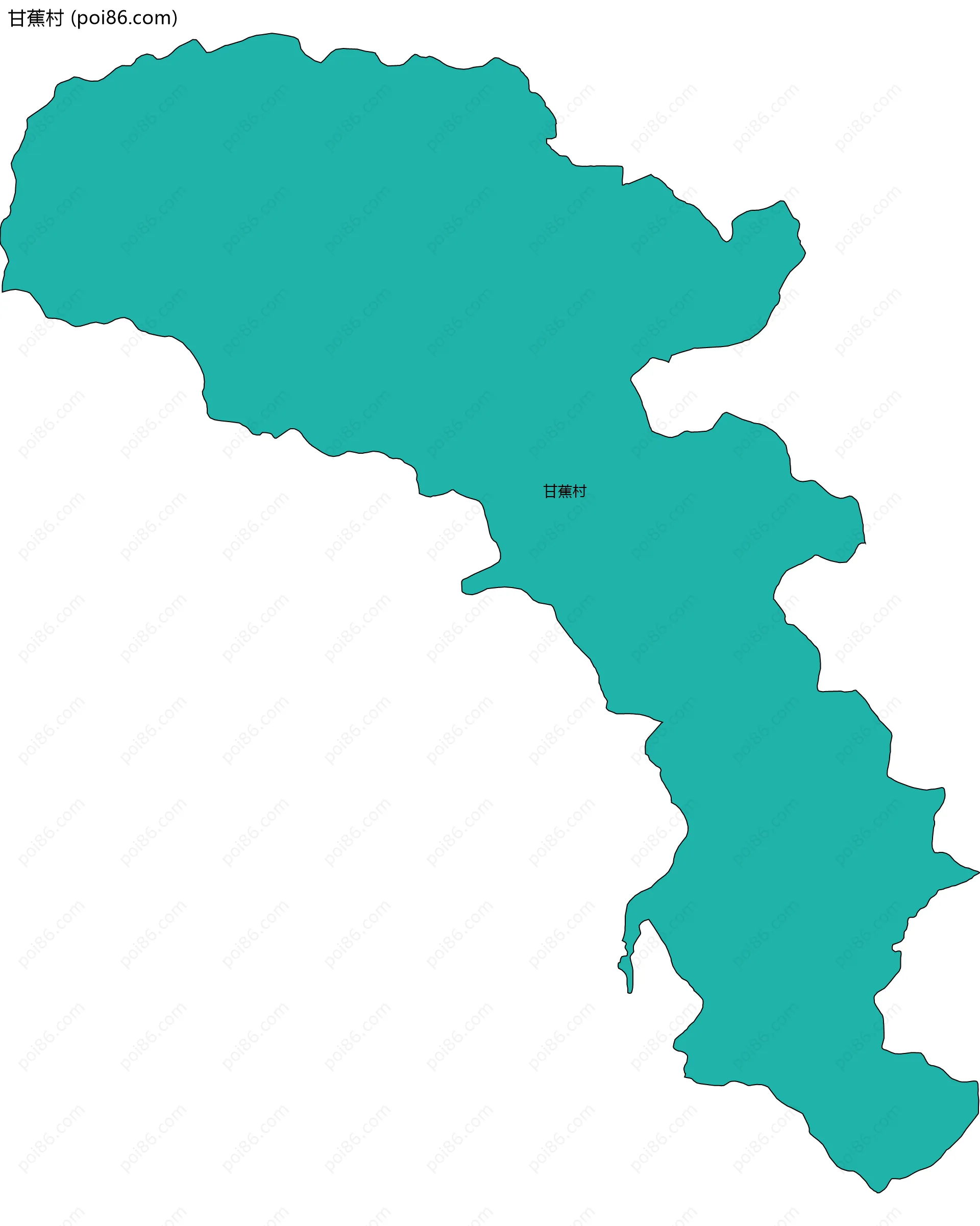 甘蕉村边界地图