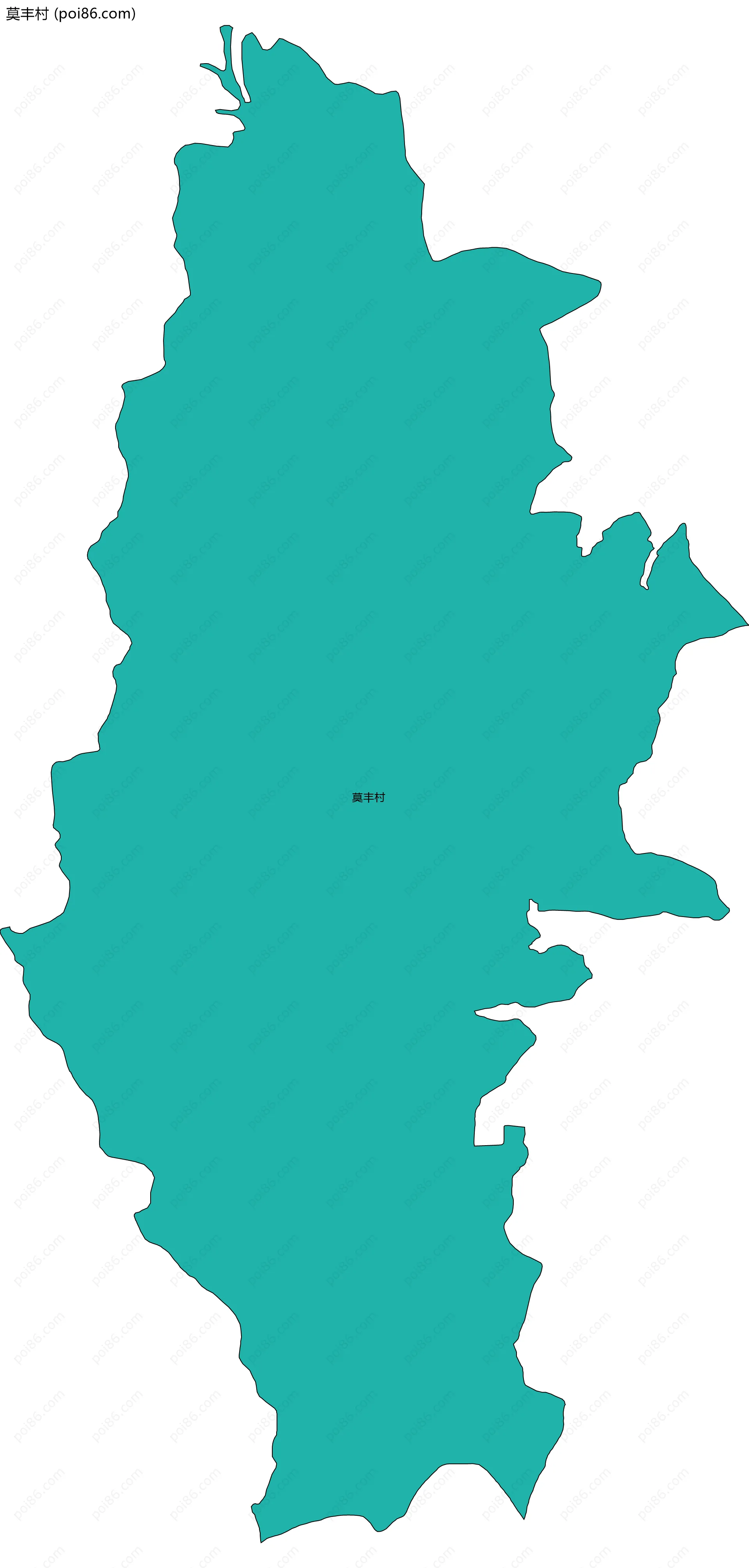 莫丰村边界地图