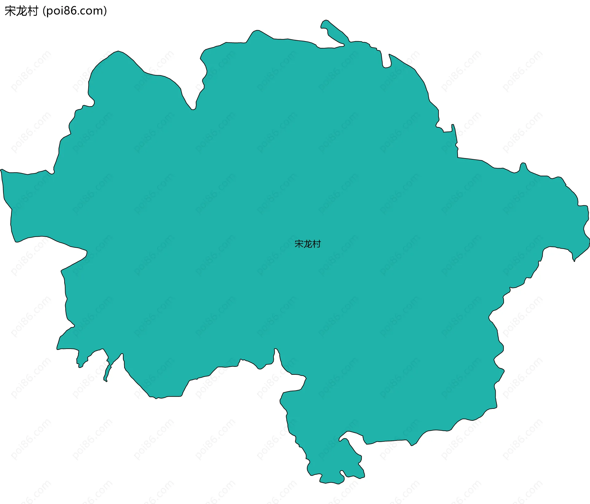 宋龙村边界地图