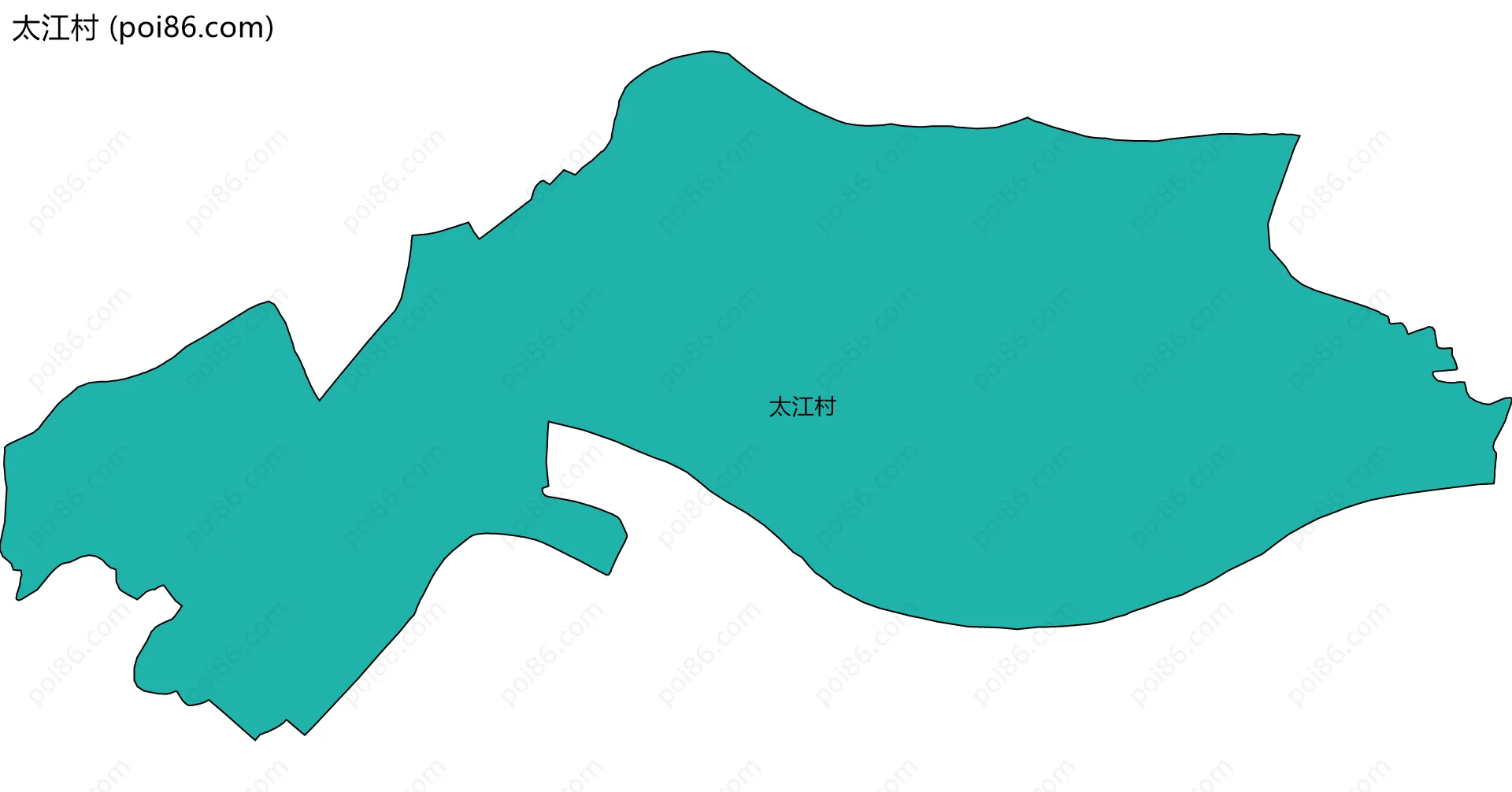 太江村边界地图