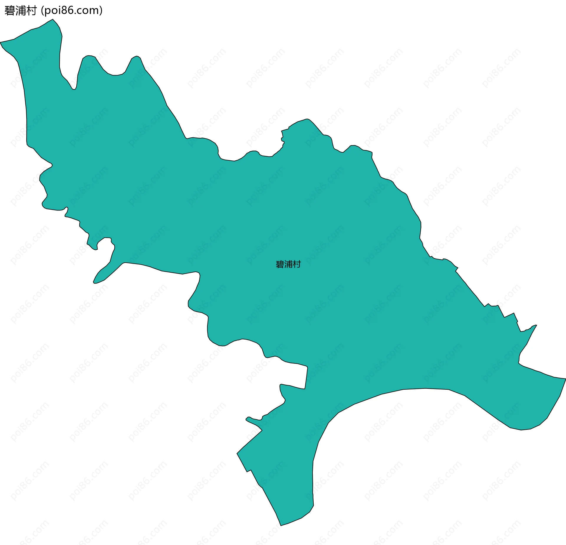 碧浦村边界地图