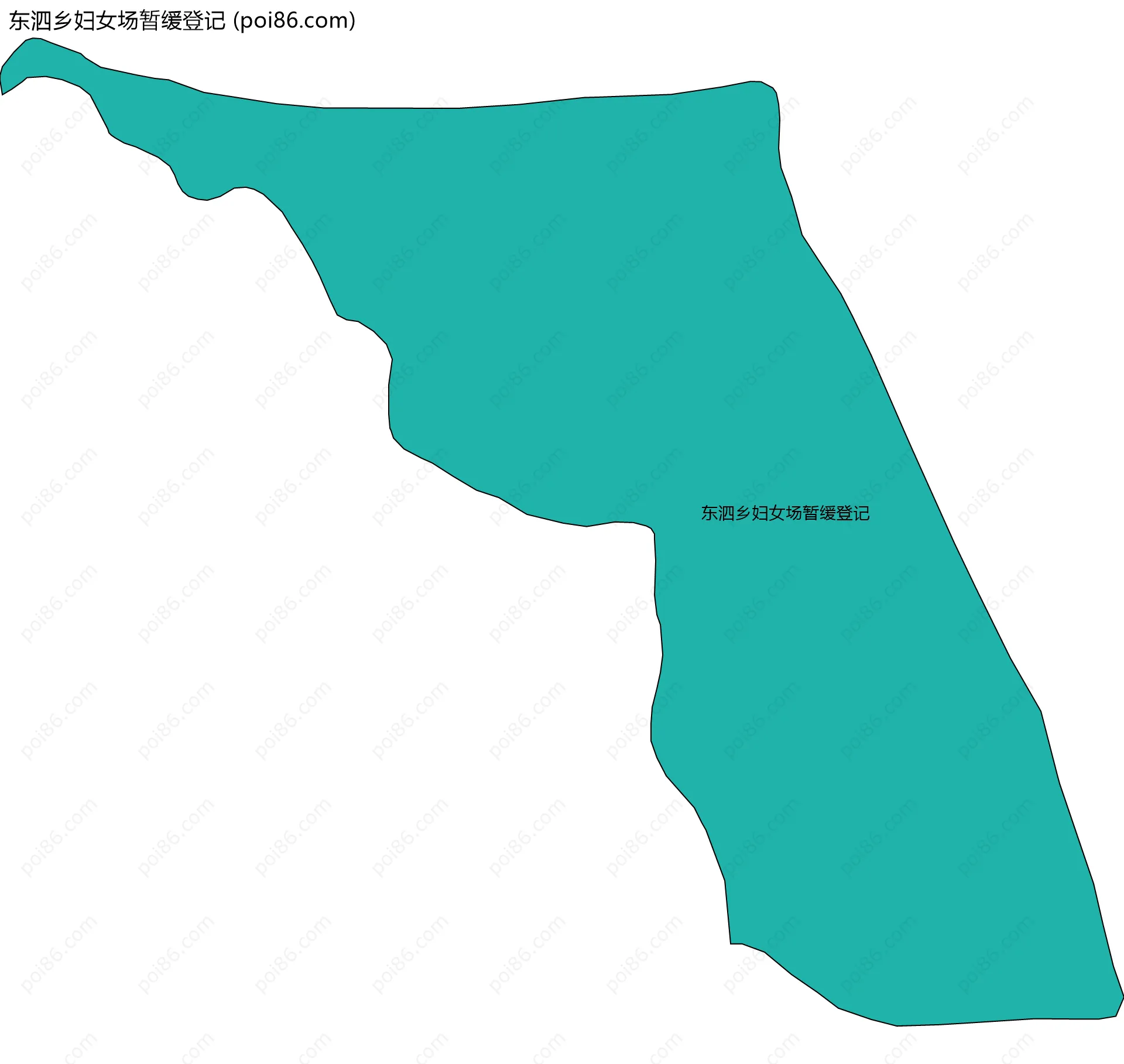 东泗乡妇女场暂缓登记边界地图