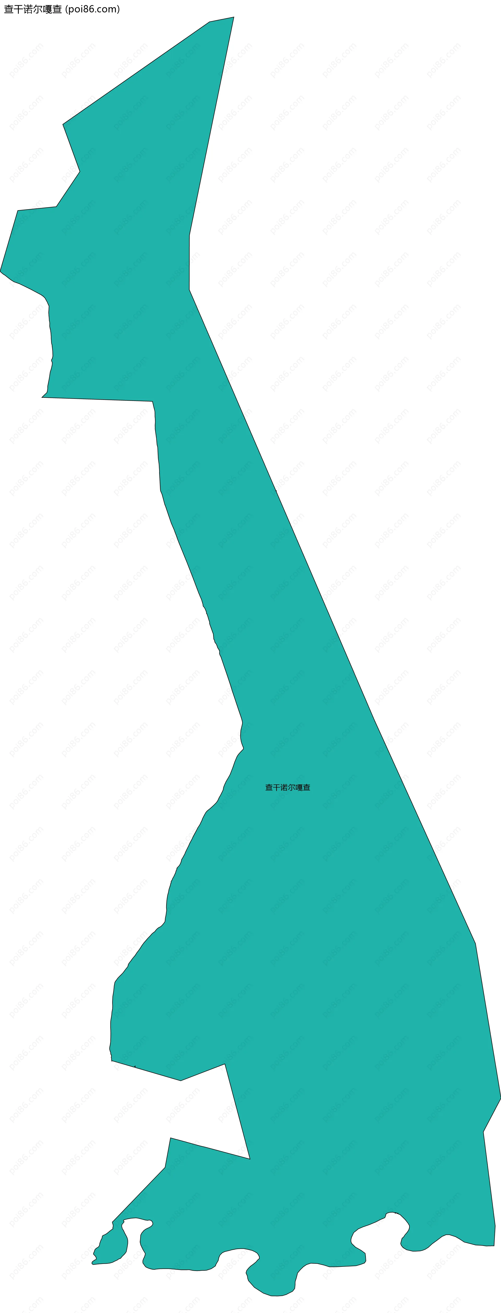 查干诺尔嘎查边界地图