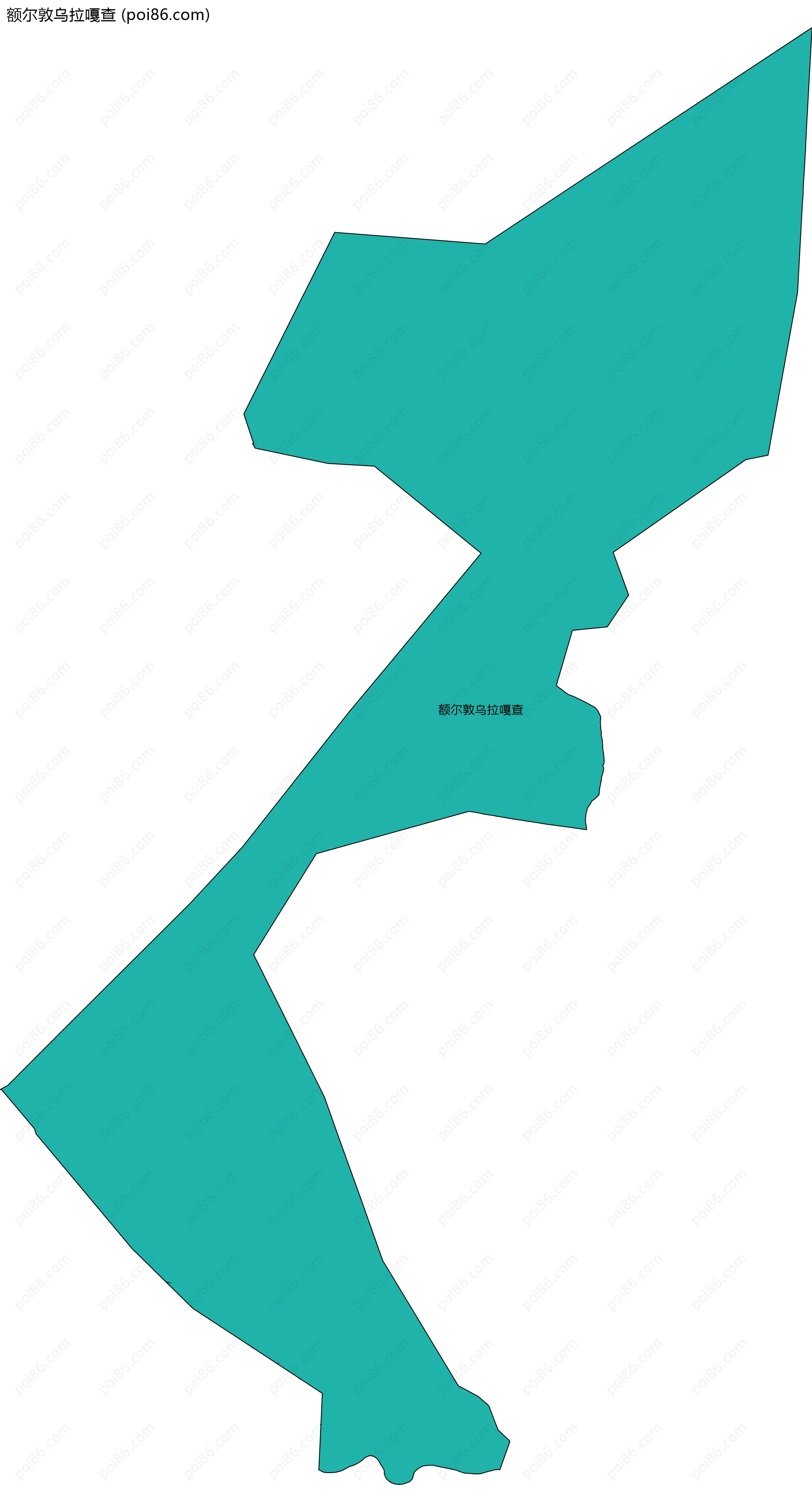 额尔敦乌拉嘎查边界地图