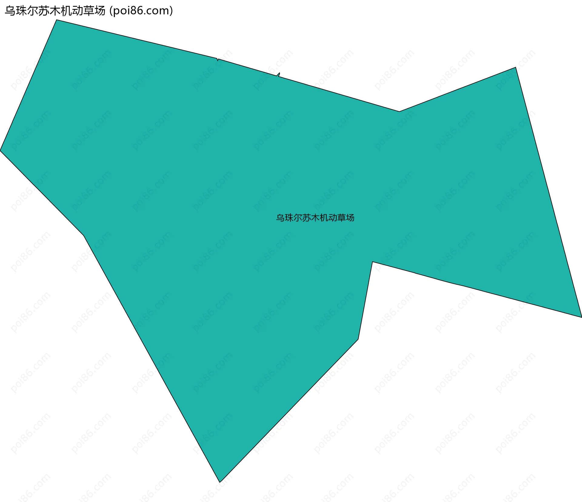 乌珠尔苏木机动草场边界地图