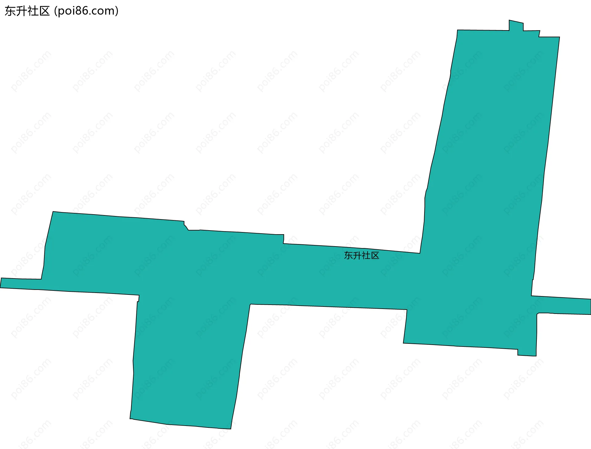 东升社区边界地图