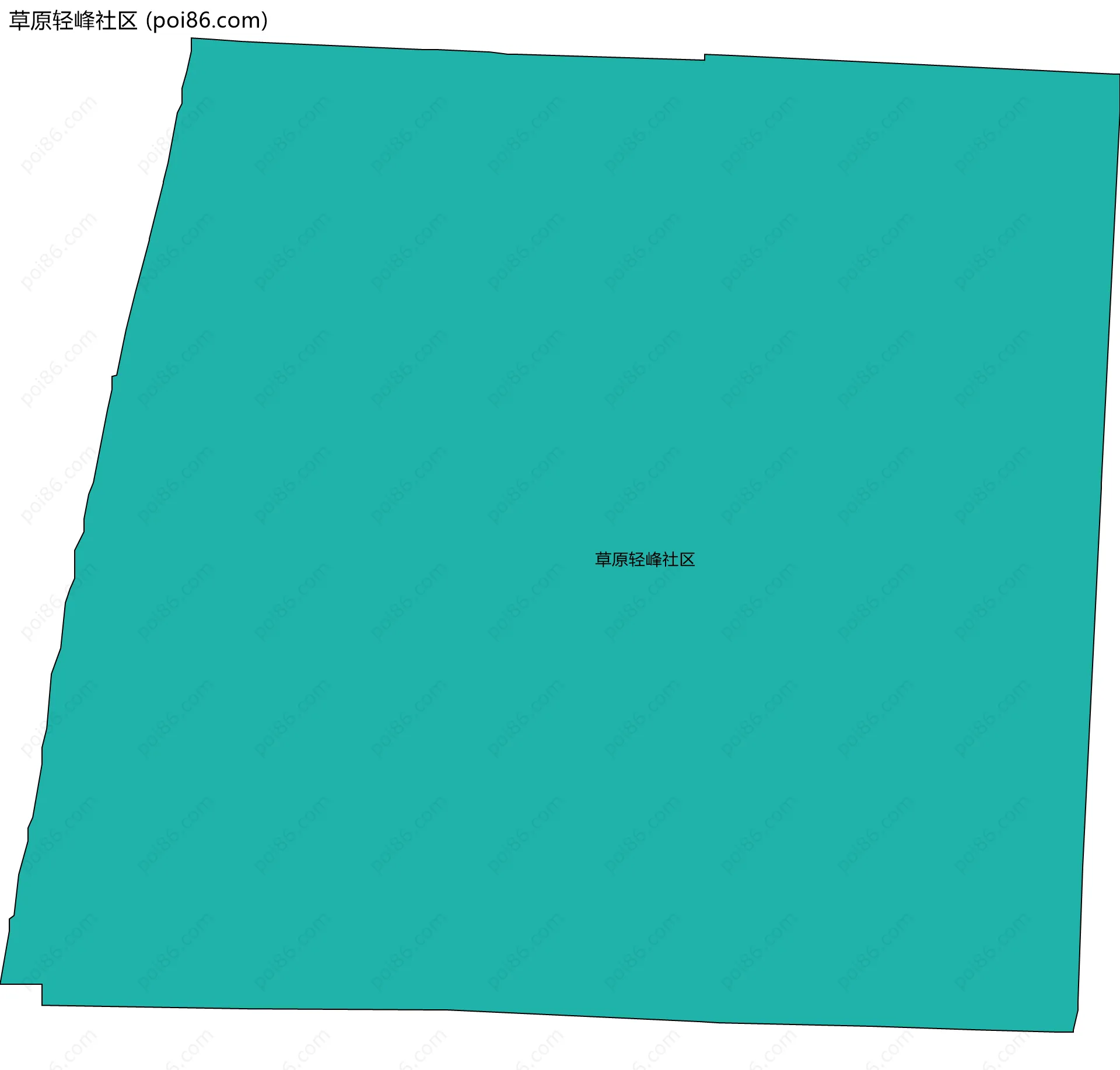 草原轻峰社区边界地图