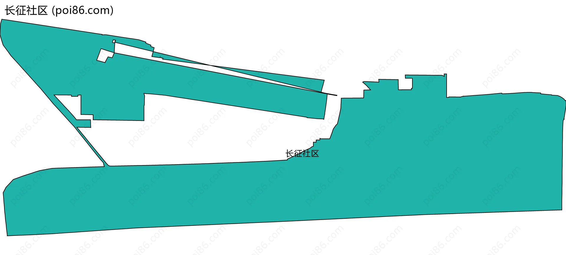 长征社区边界地图