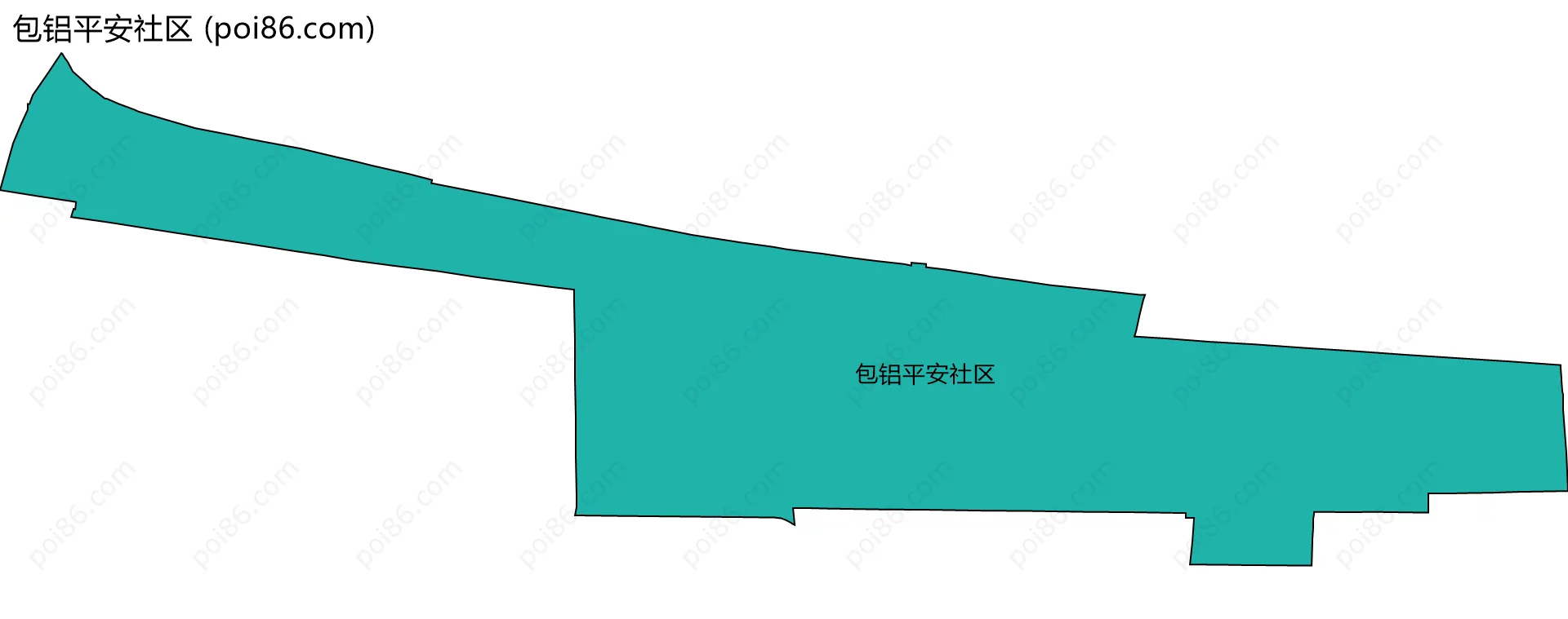 包铝平安社区边界地图
