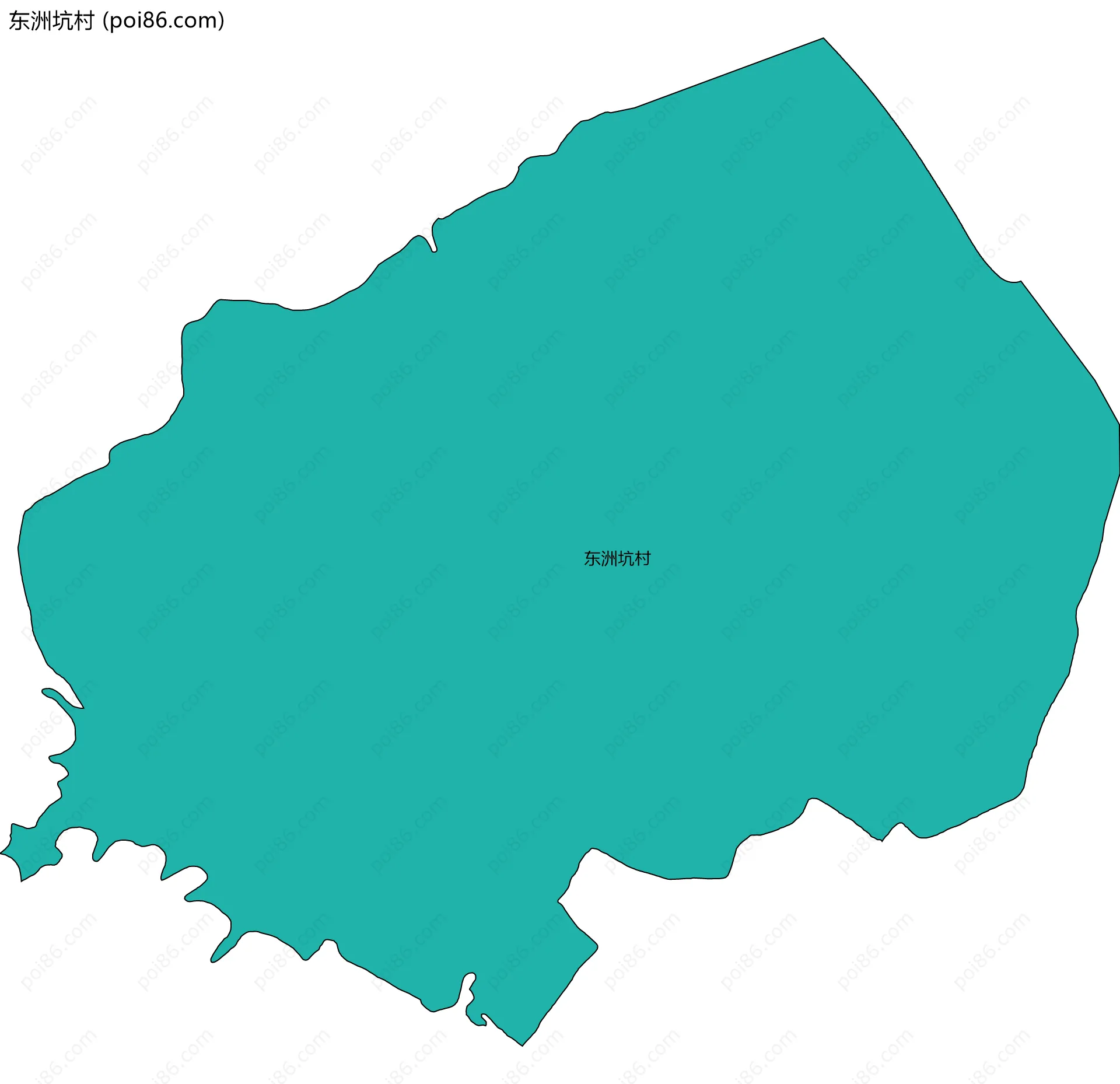 东洲坑村边界地图