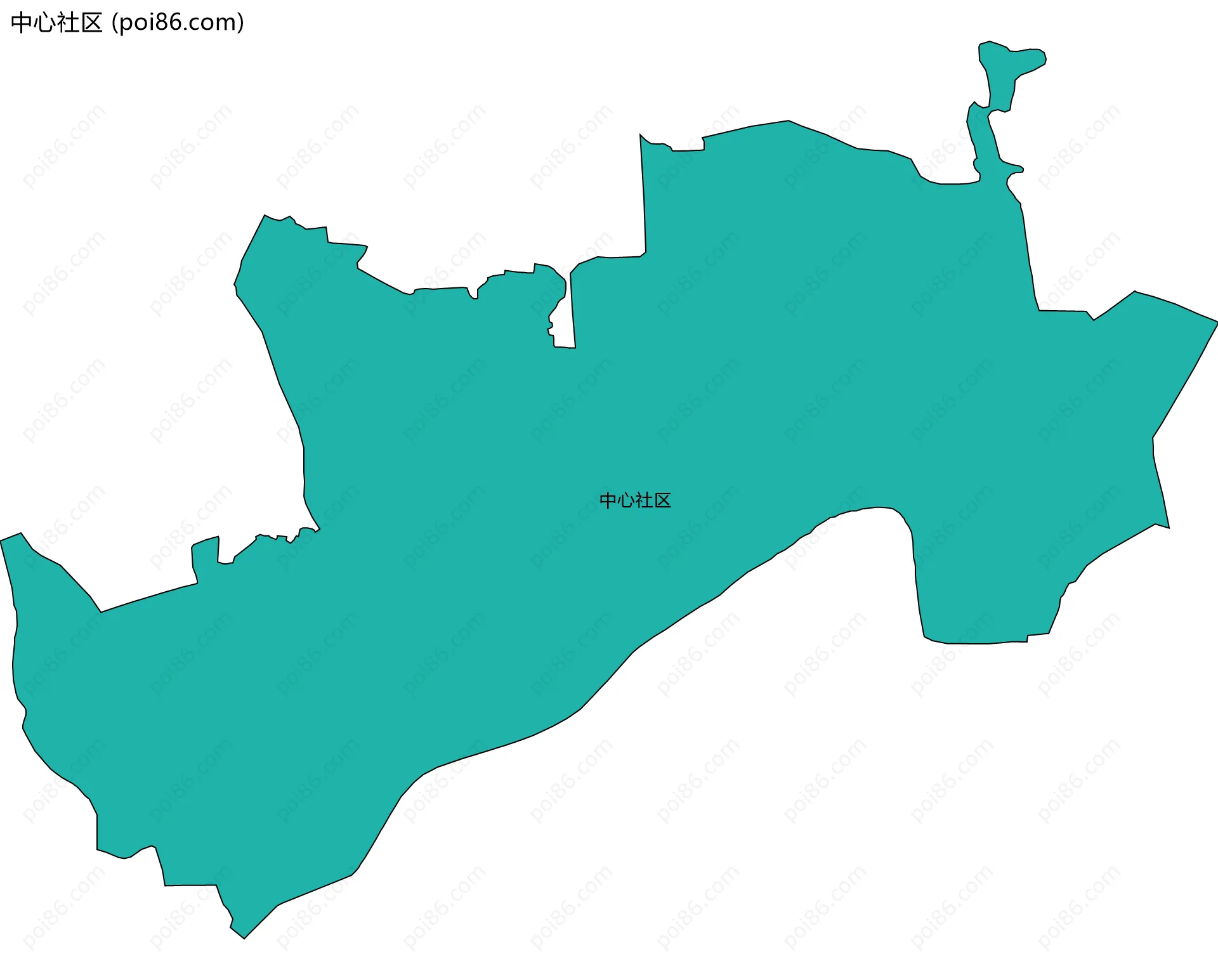 中心社区边界地图