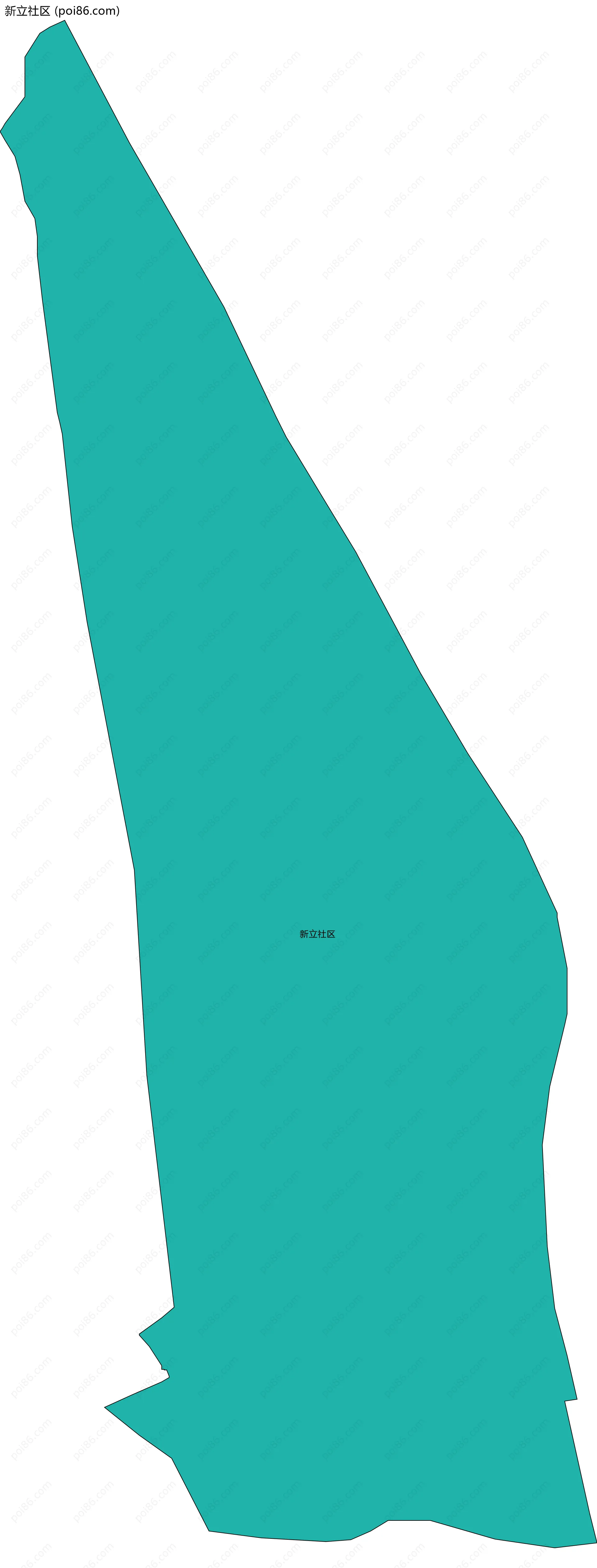 新立社区边界地图