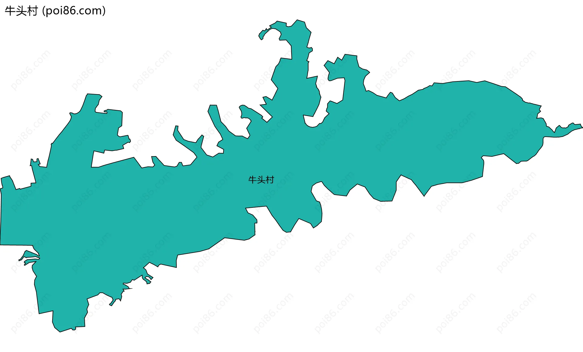 牛头村边界地图