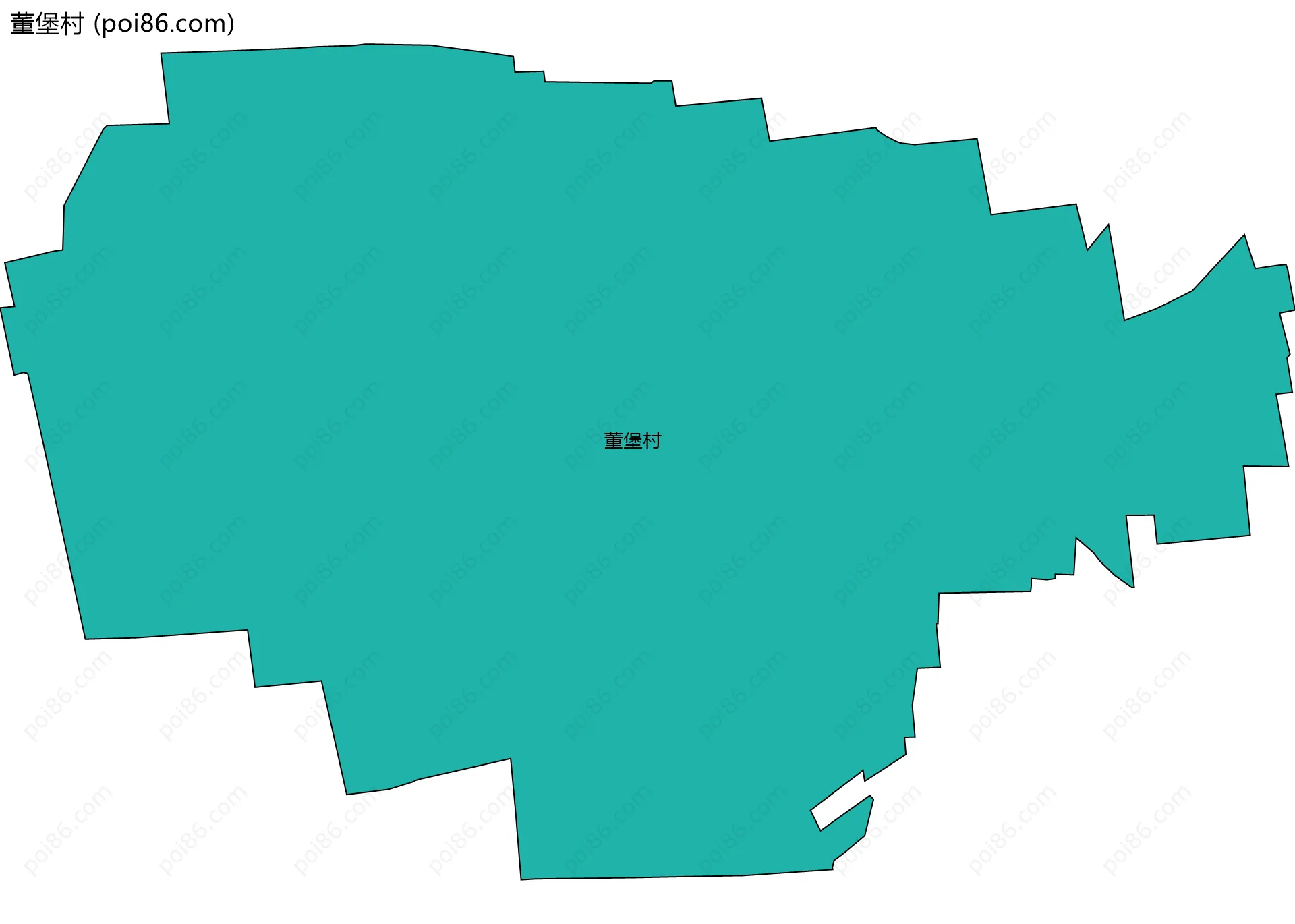 董堡村边界地图