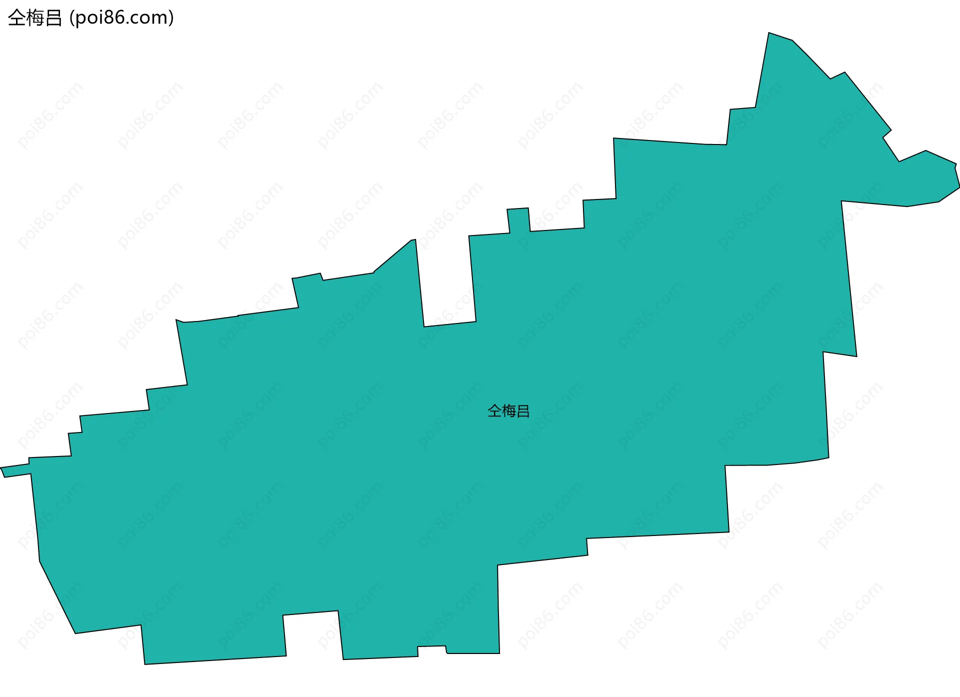 仝梅吕边界地图