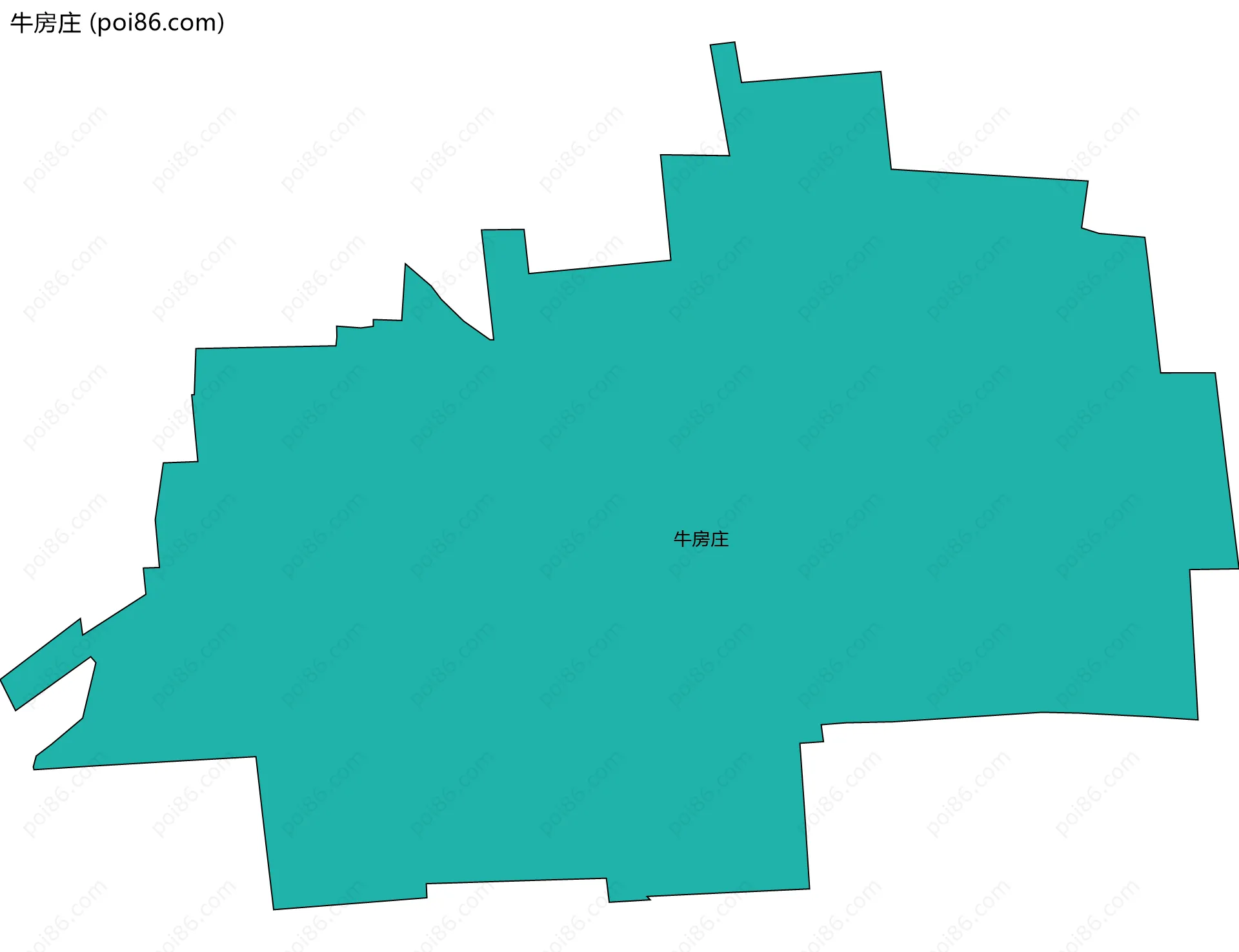 牛房庄边界地图