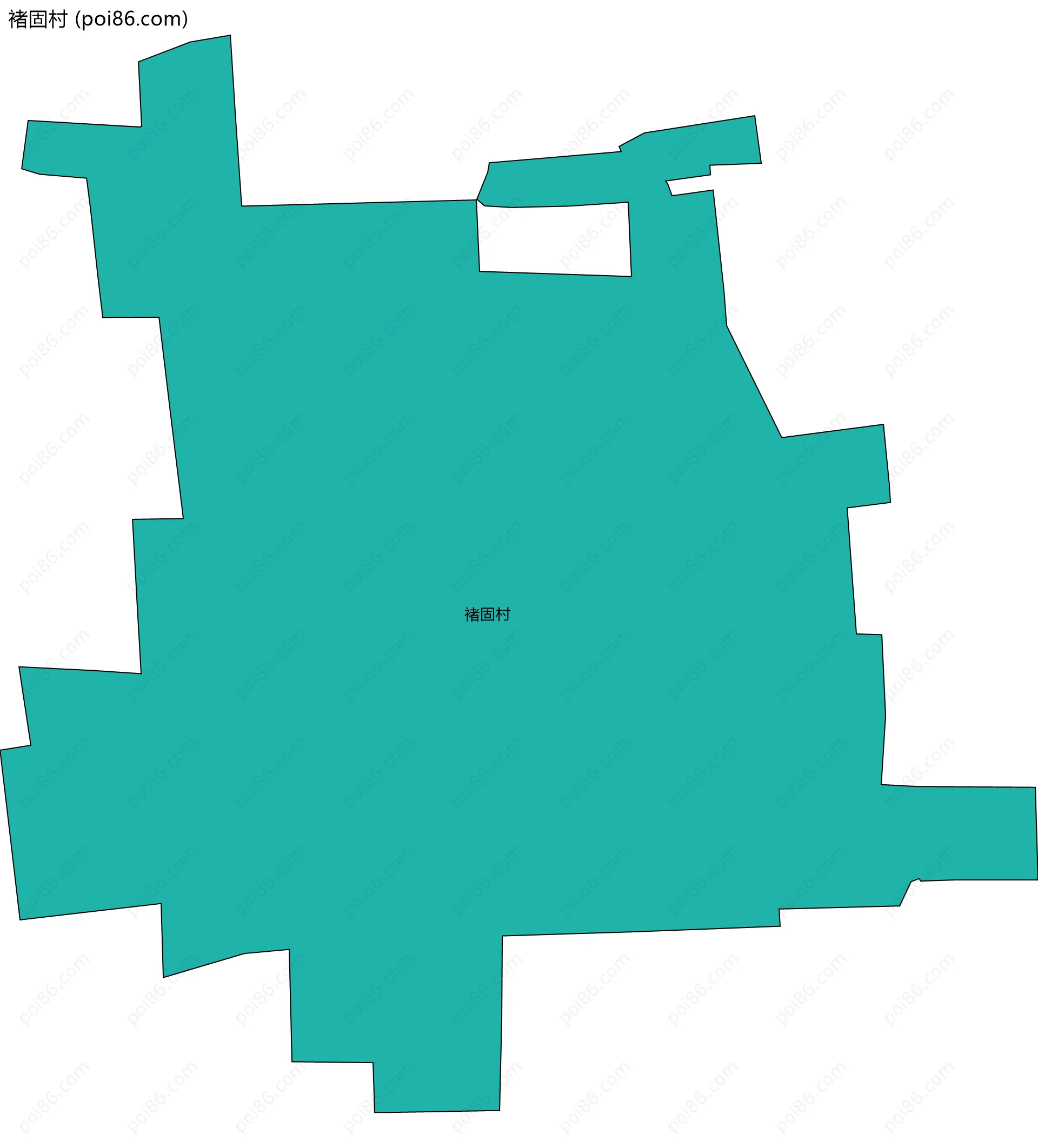 褚固村边界地图