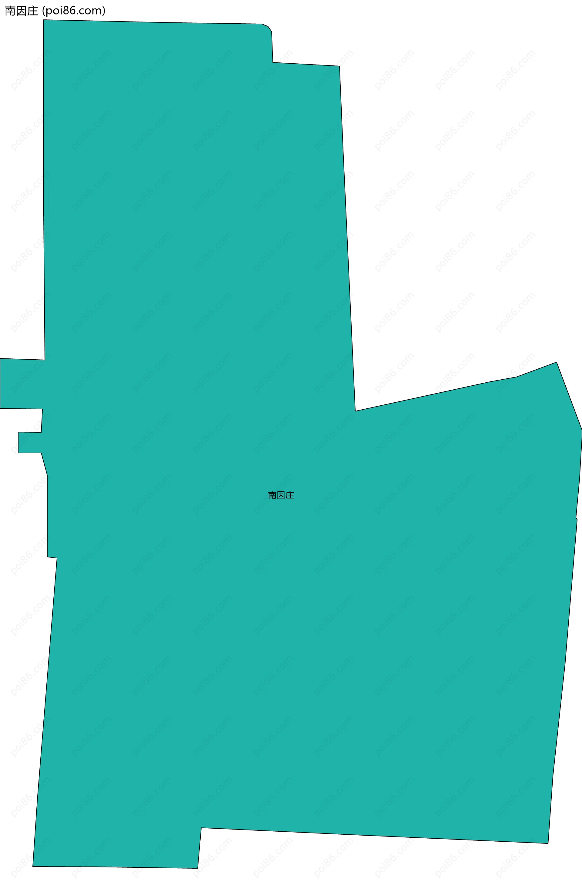 南因庄边界地图