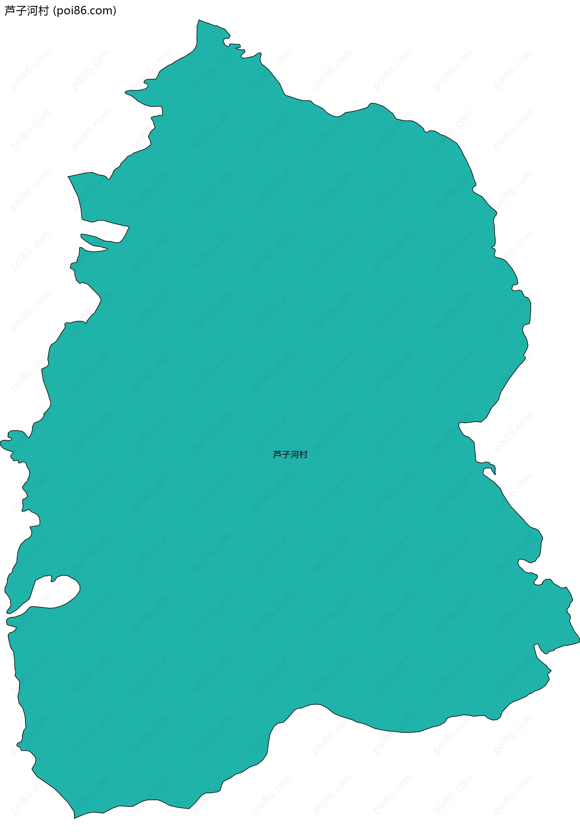 芦子河村边界地图