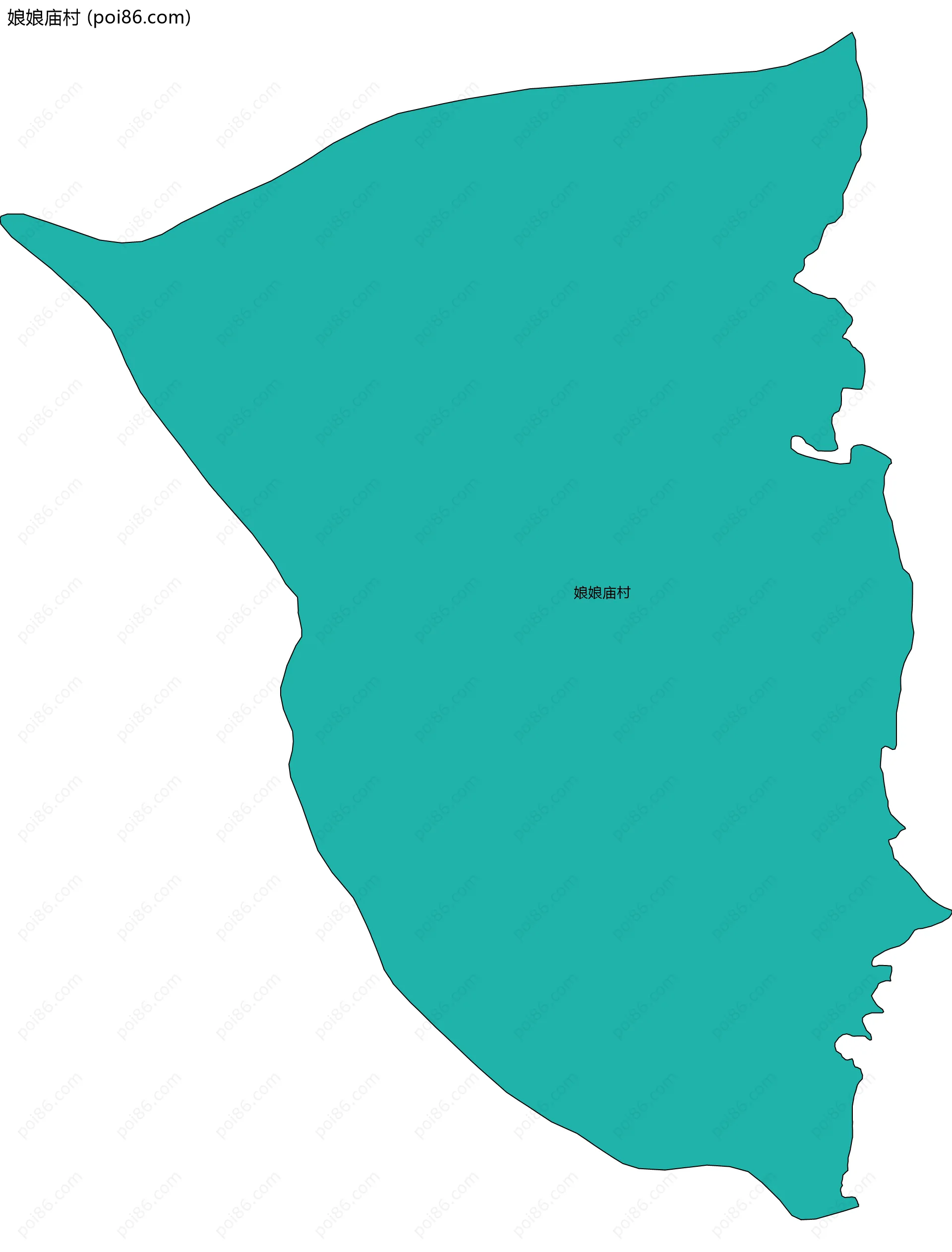 娘娘庙村边界地图