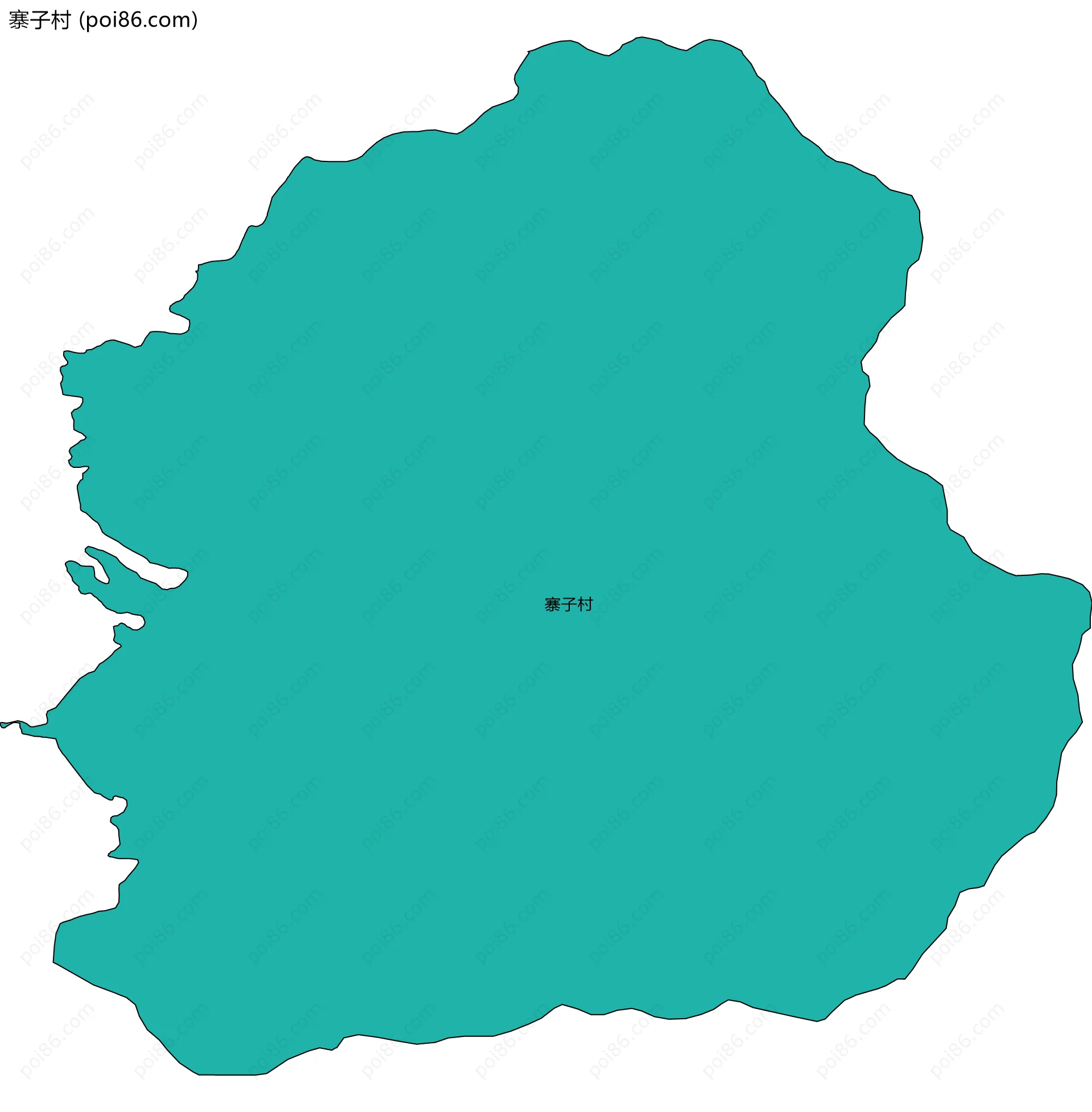 寨子村边界地图