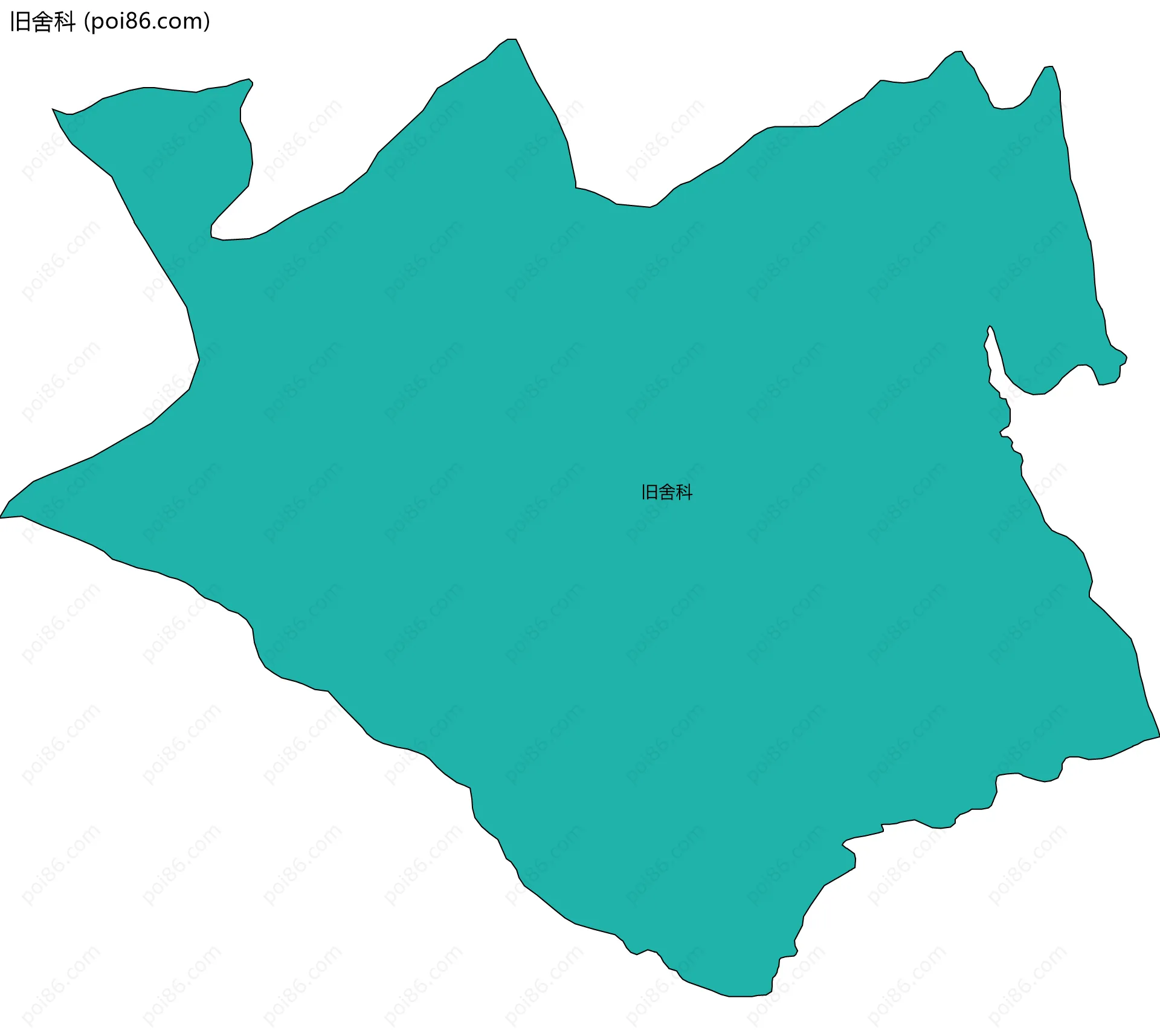 旧舍科边界地图