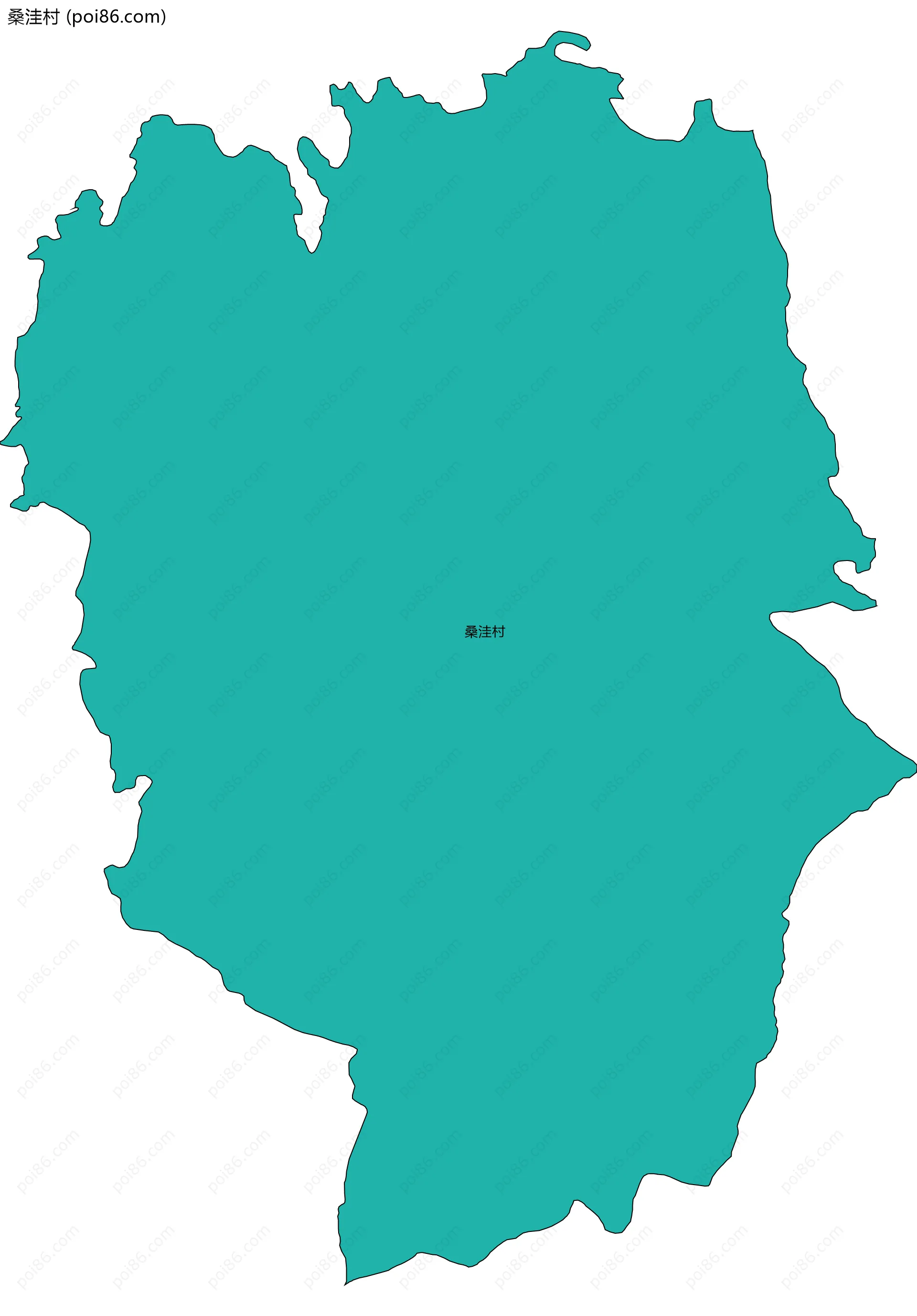 桑洼村边界地图