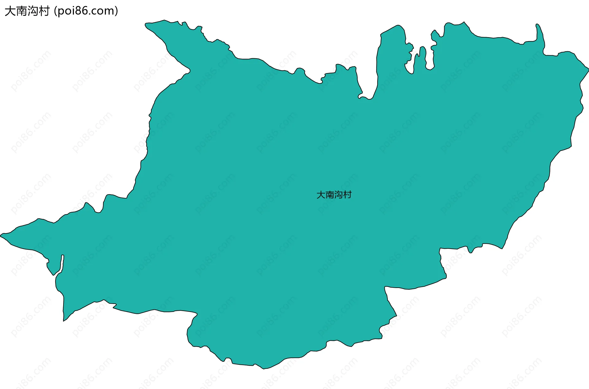 大南沟村边界地图