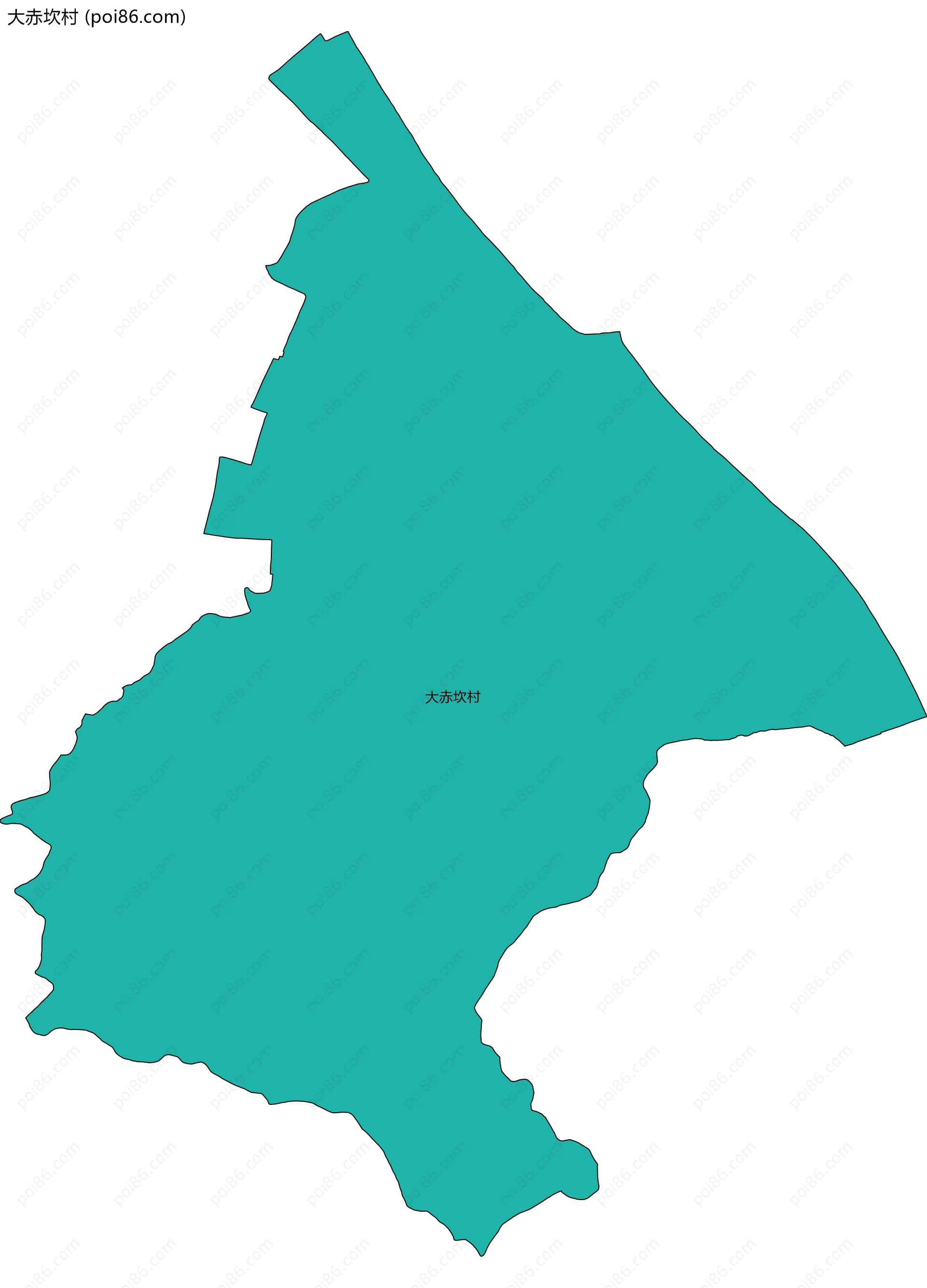 大赤坎村边界地图
