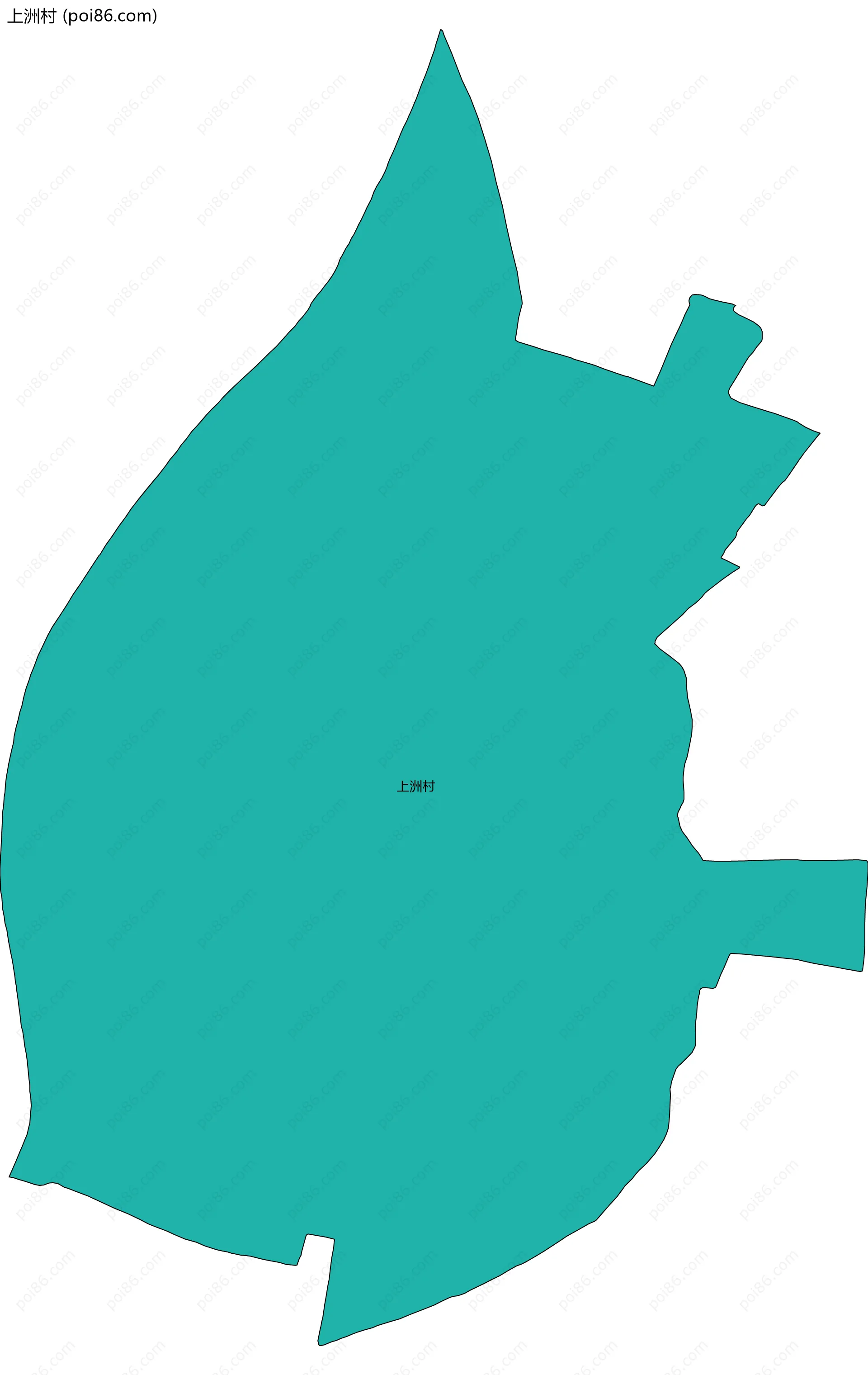 上洲村边界地图