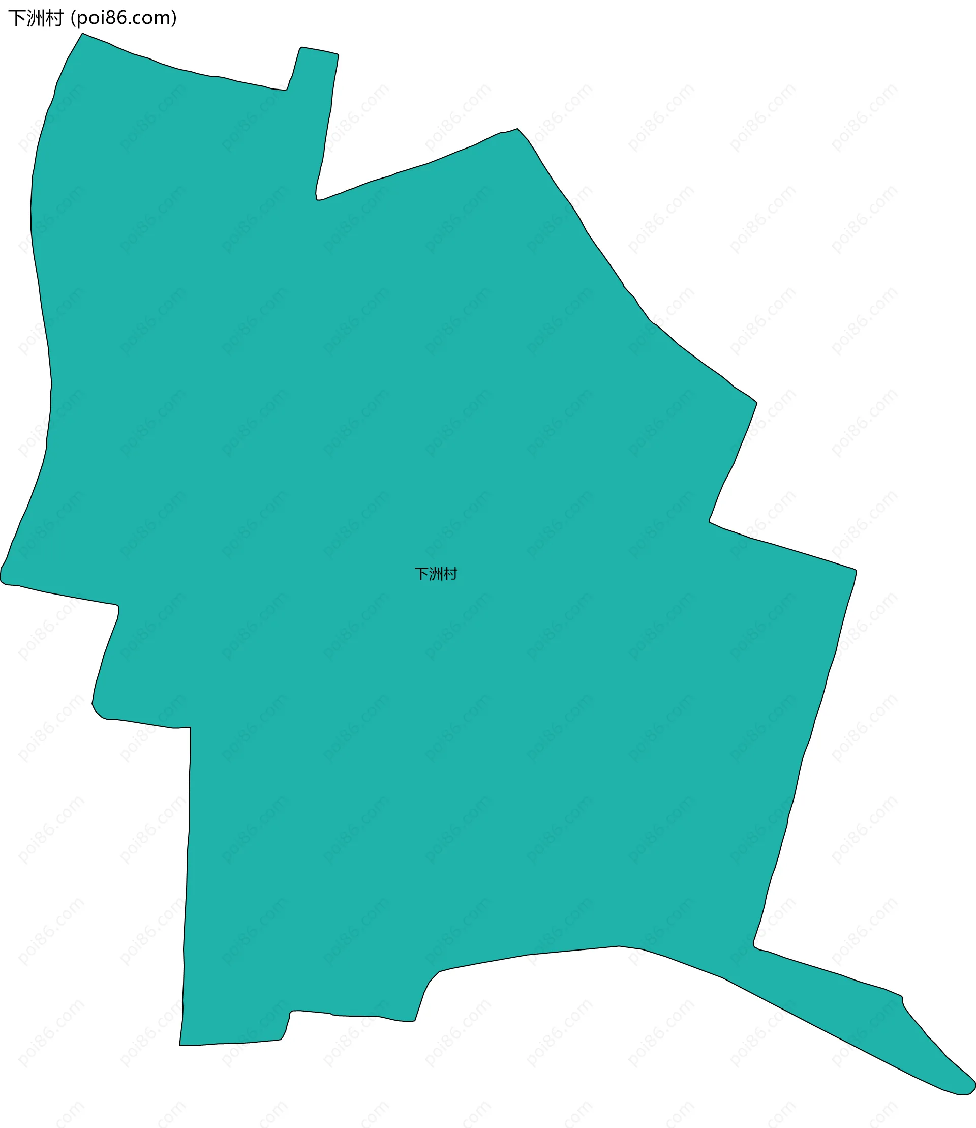 下洲村边界地图