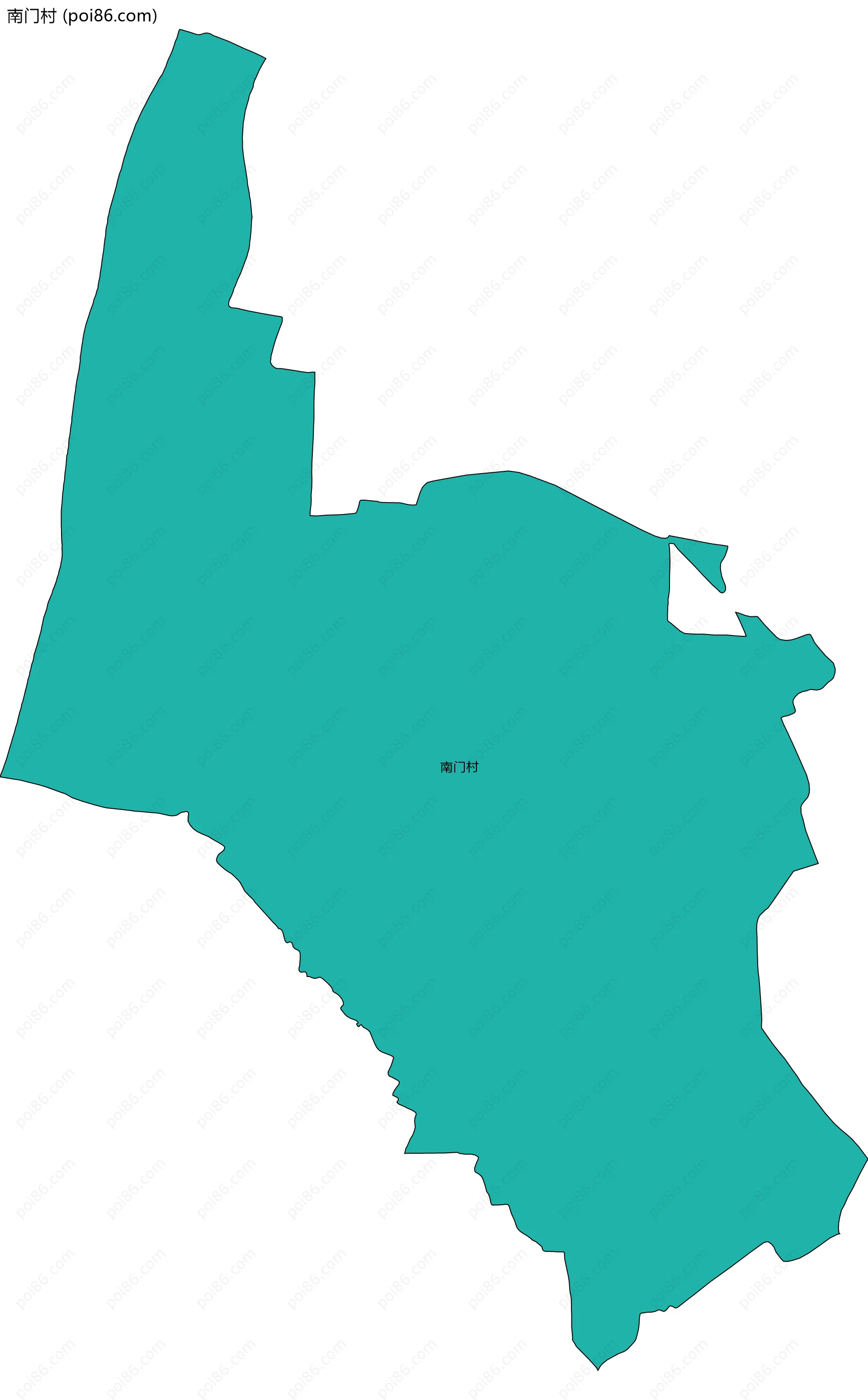 南门村边界地图