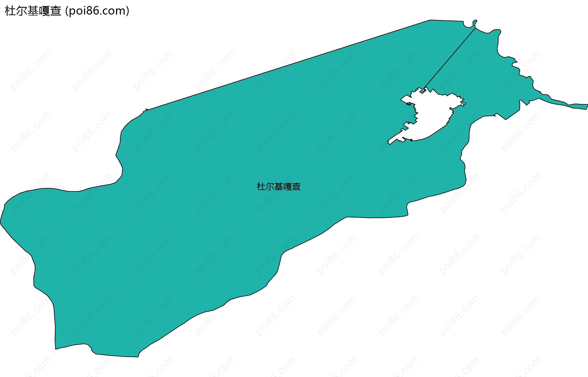 杜尔基嘎查边界地图