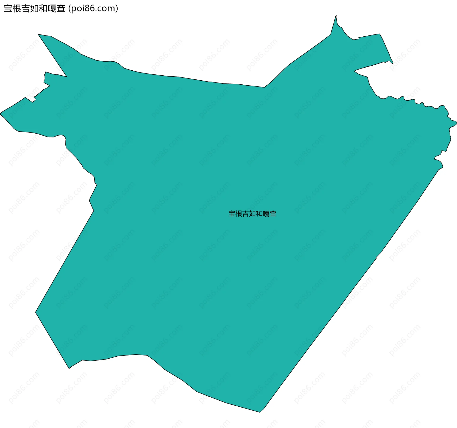 宝根吉如和嘎查边界地图