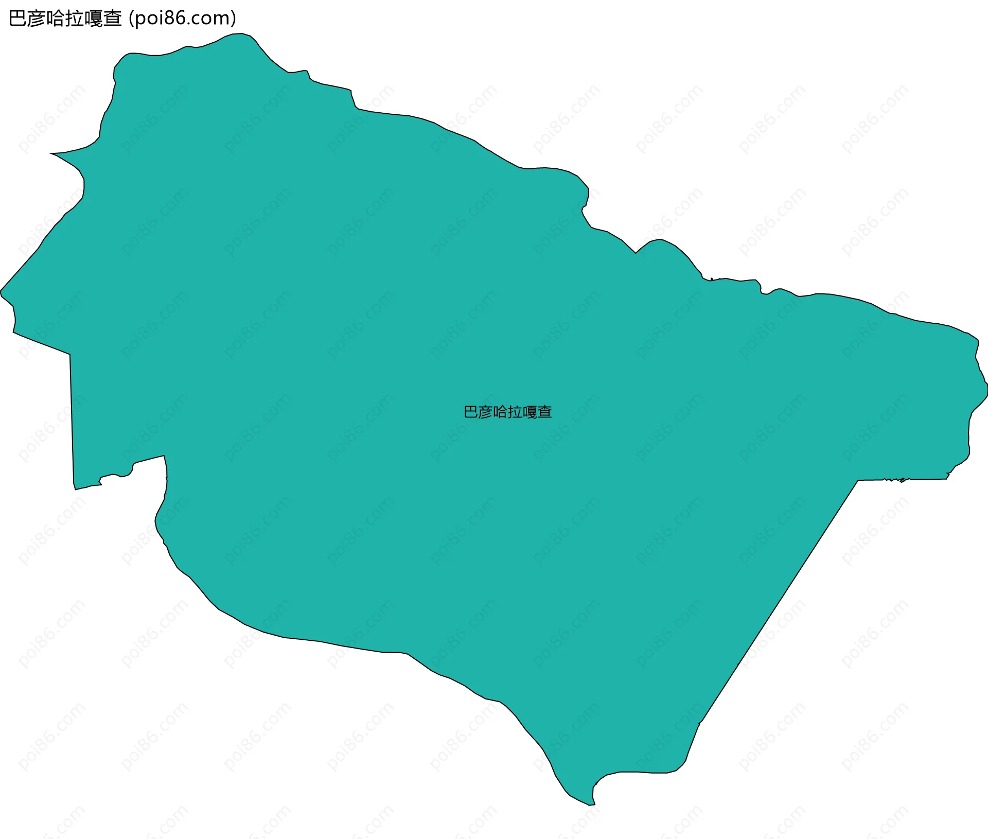 巴彦哈拉嘎查边界地图