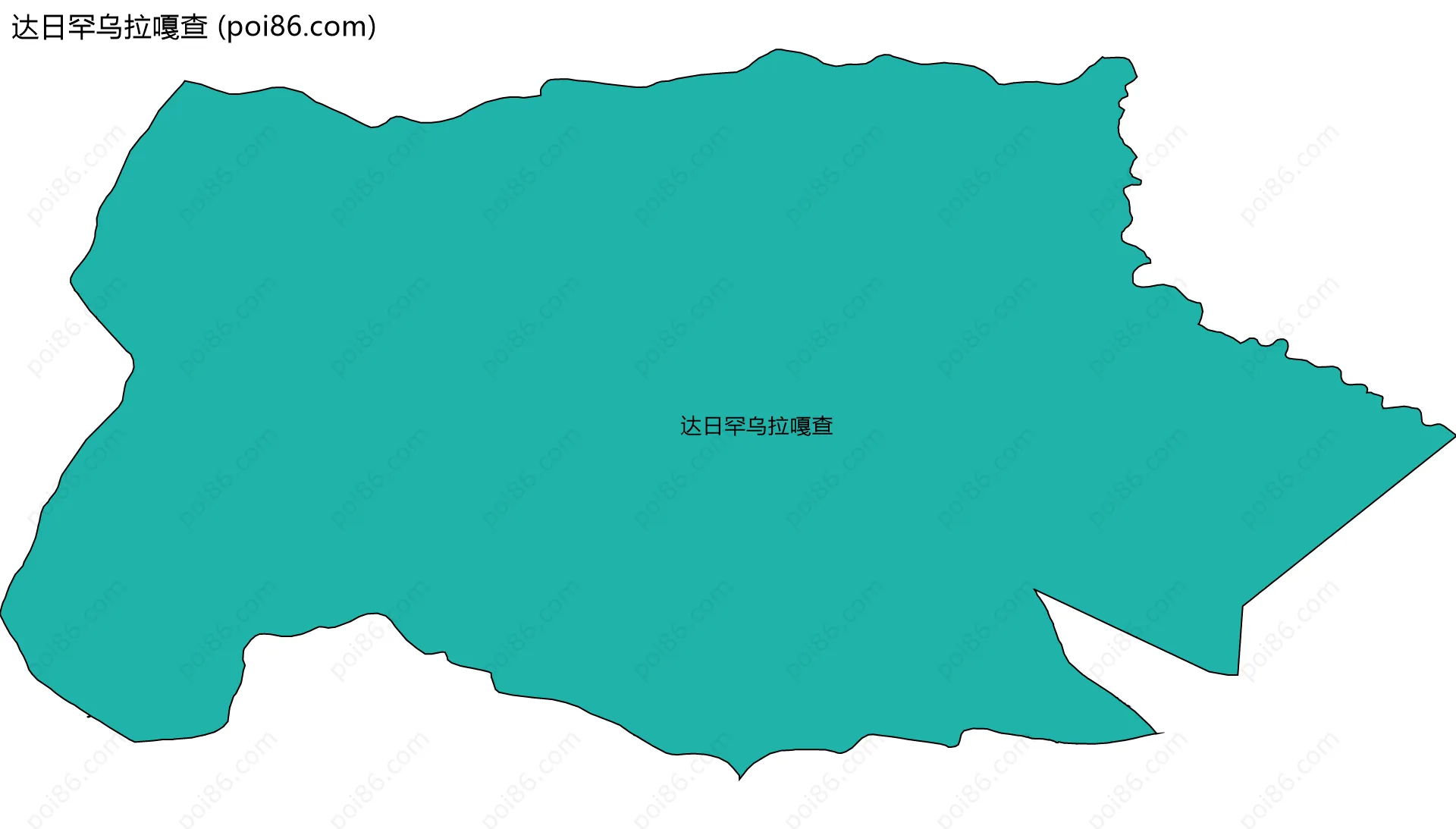 达日罕乌拉嘎查边界地图