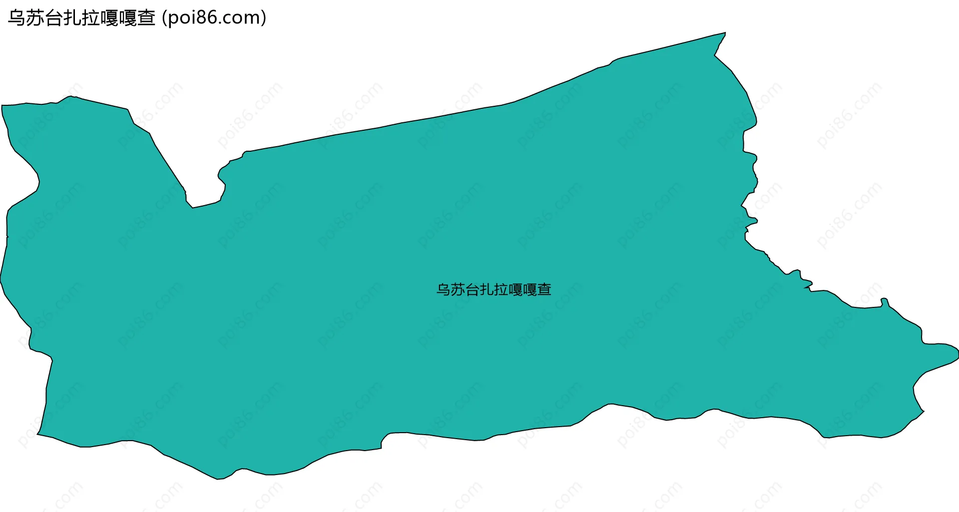 乌苏台扎拉嘎嘎查边界地图