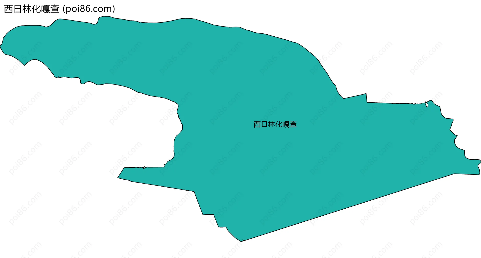 西日林化嘎查边界地图