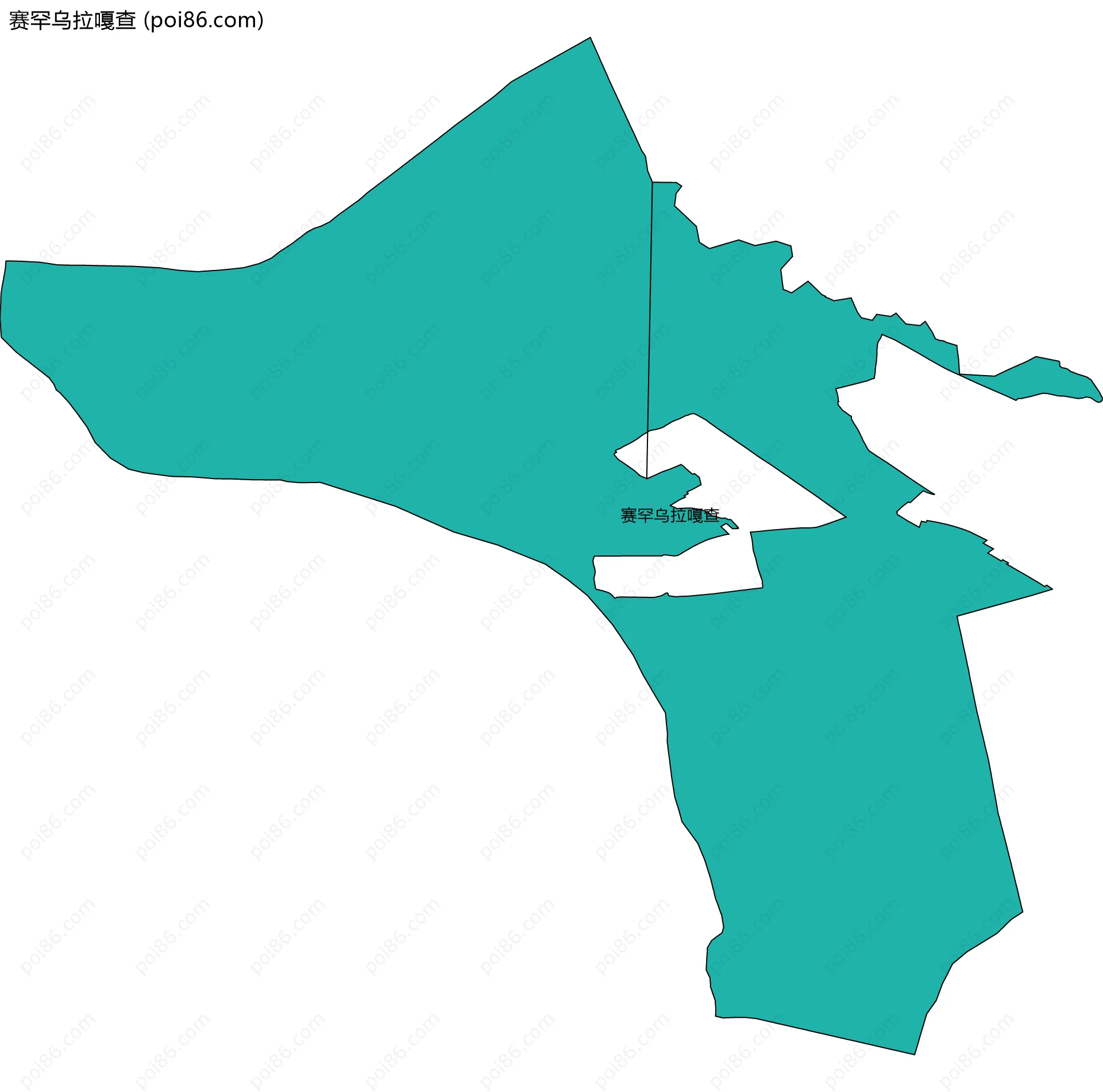 赛罕乌拉嘎查边界地图