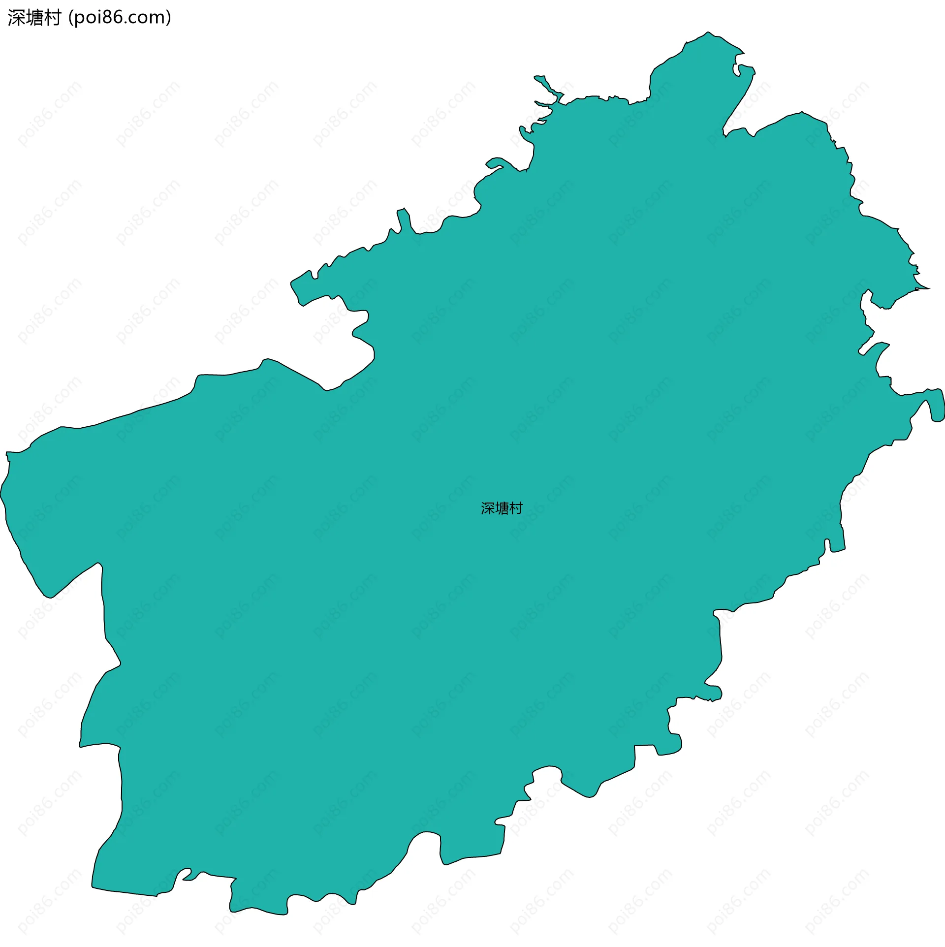 深塘村边界地图