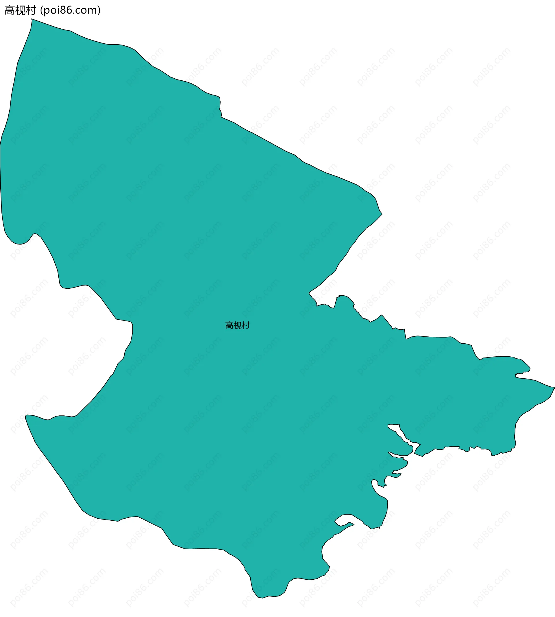 高枧村边界地图