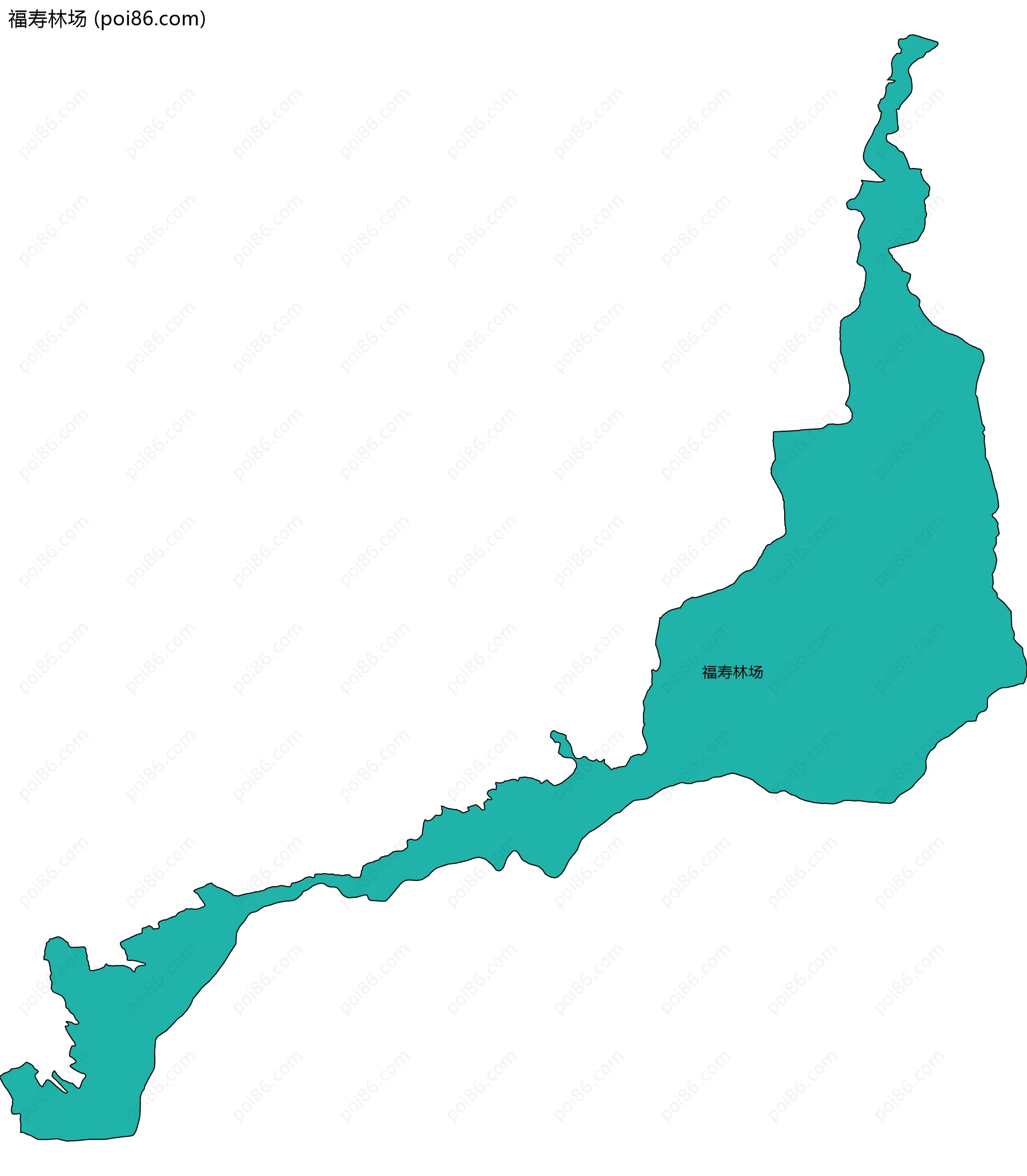 福寿林场边界地图