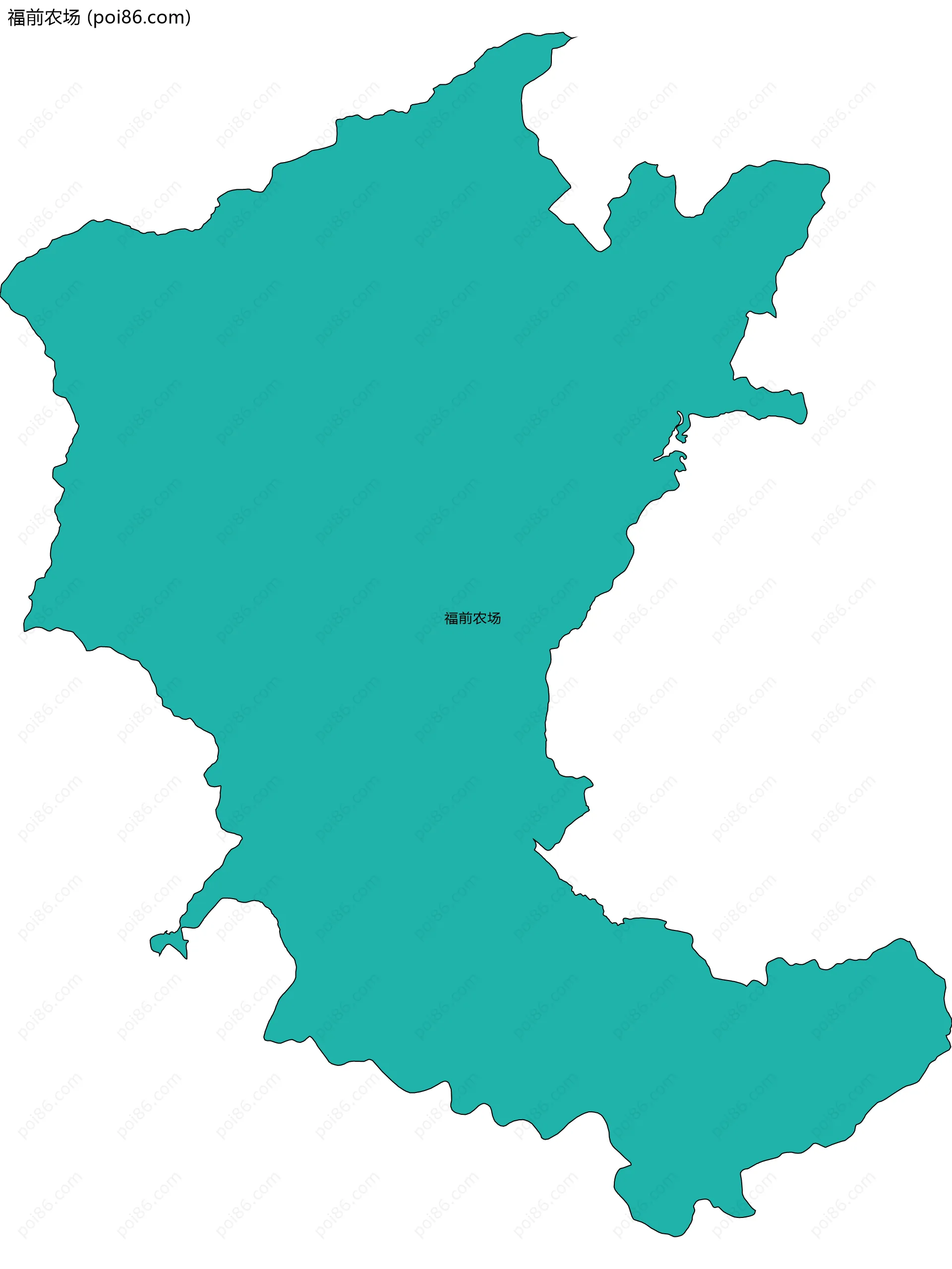 福前农场边界地图