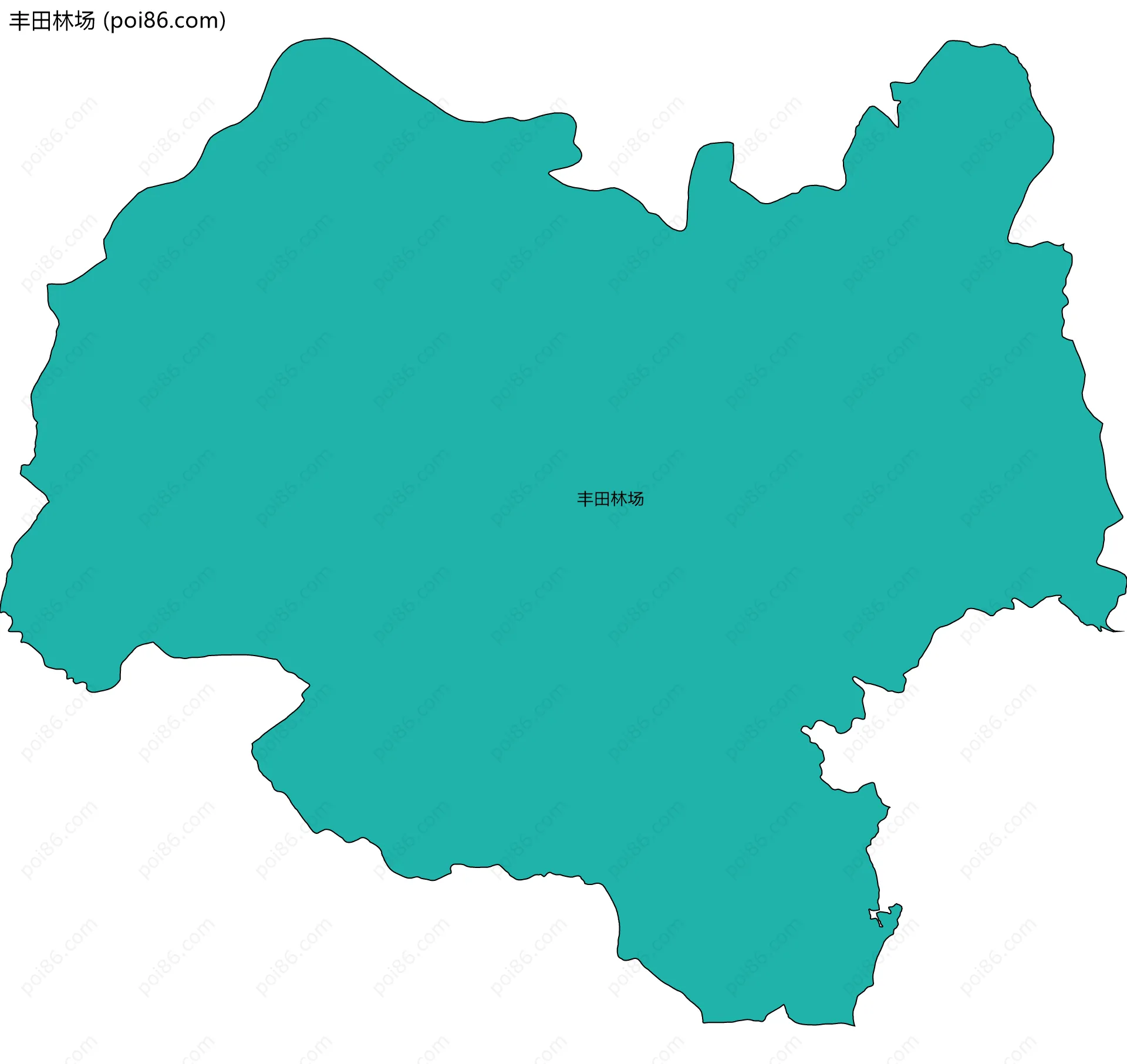 丰田林场边界地图