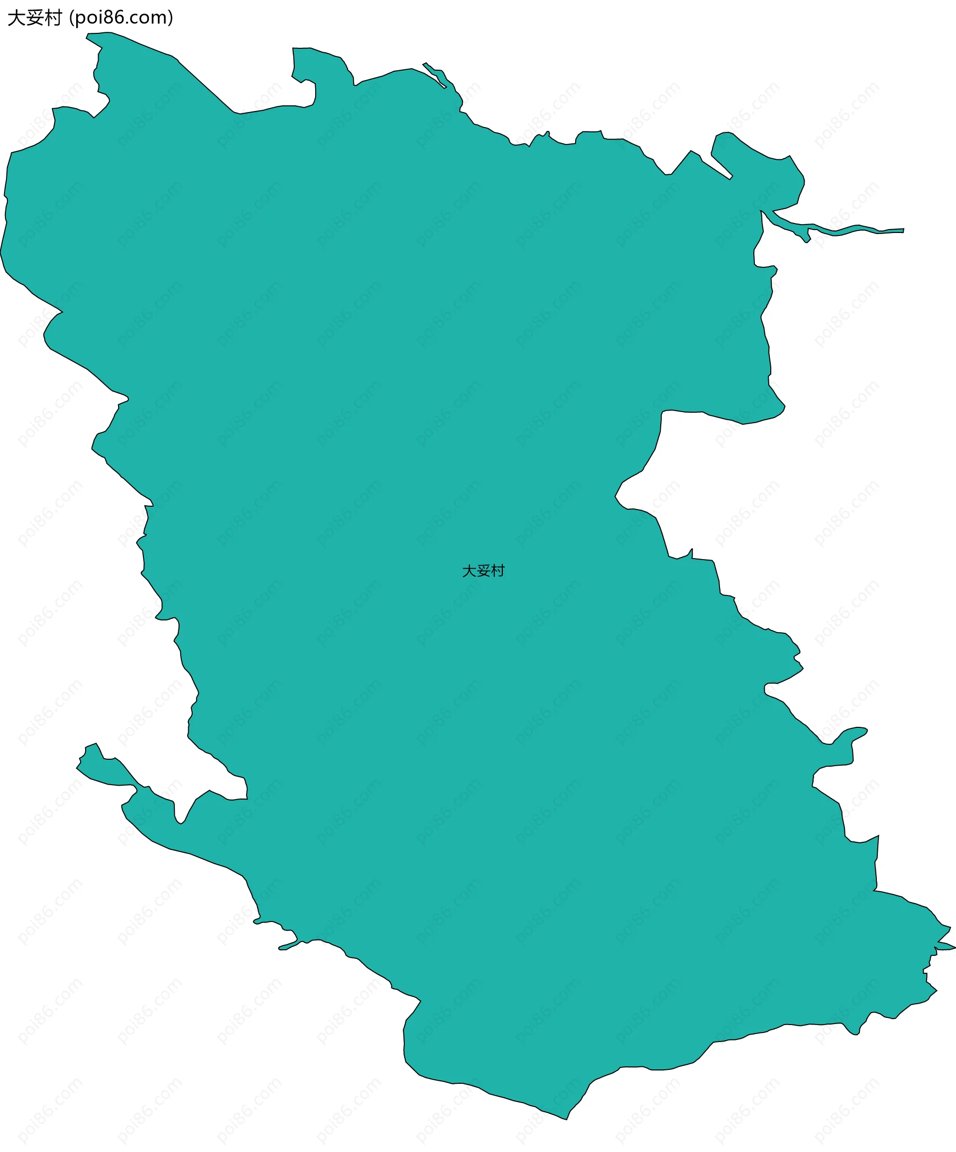 大妥村边界地图