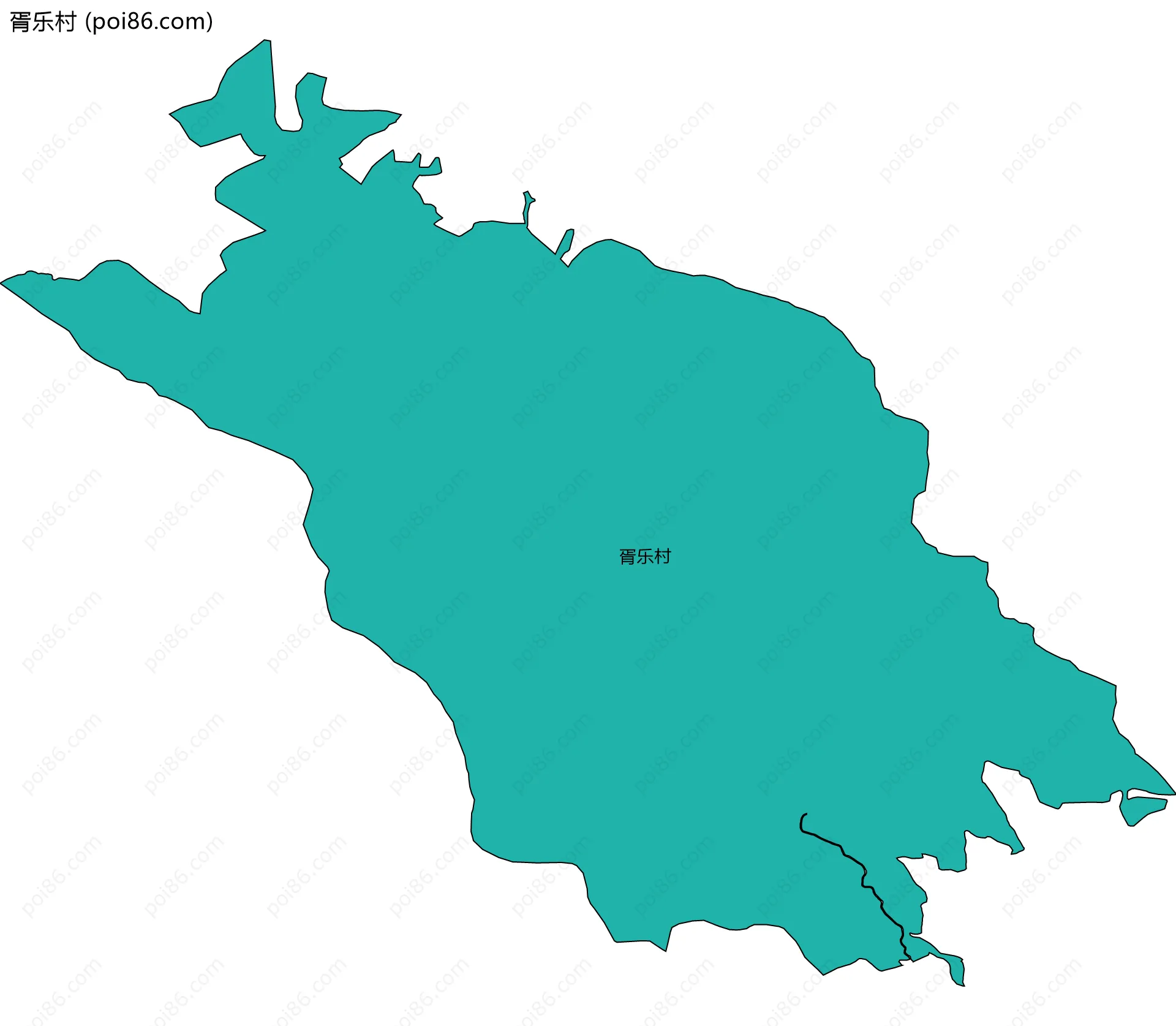 胥乐村边界地图