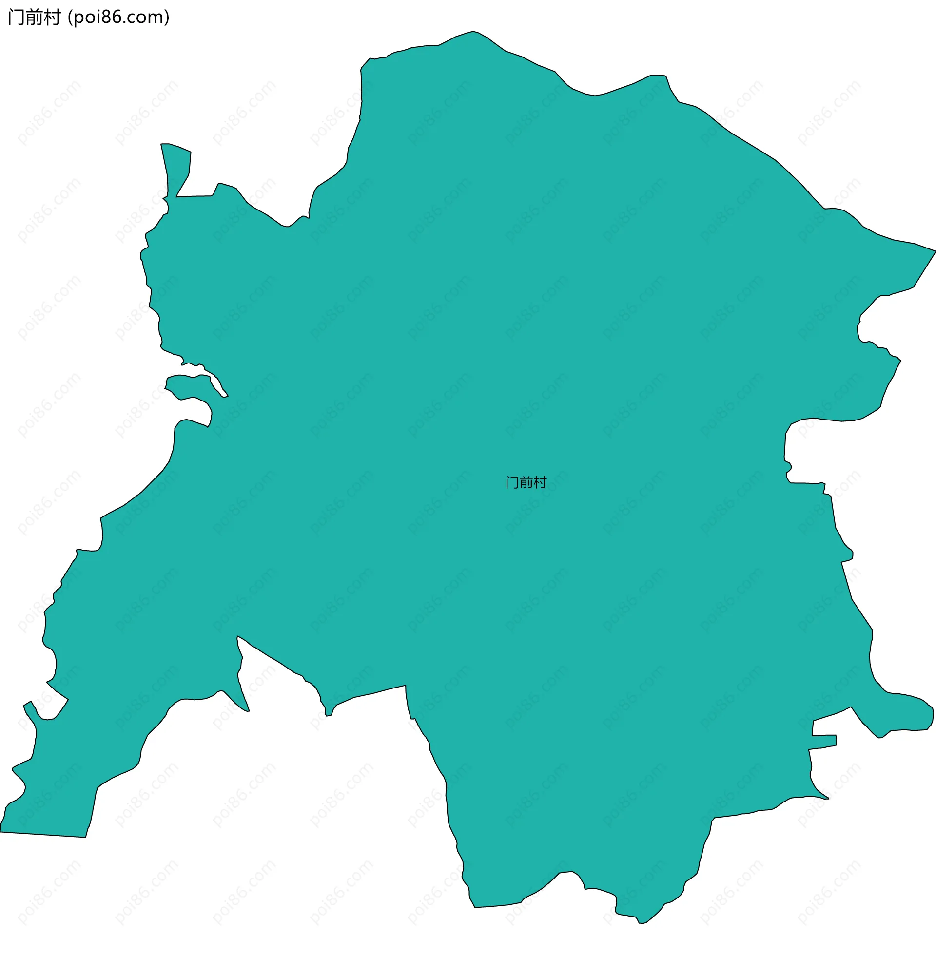 门前村边界地图